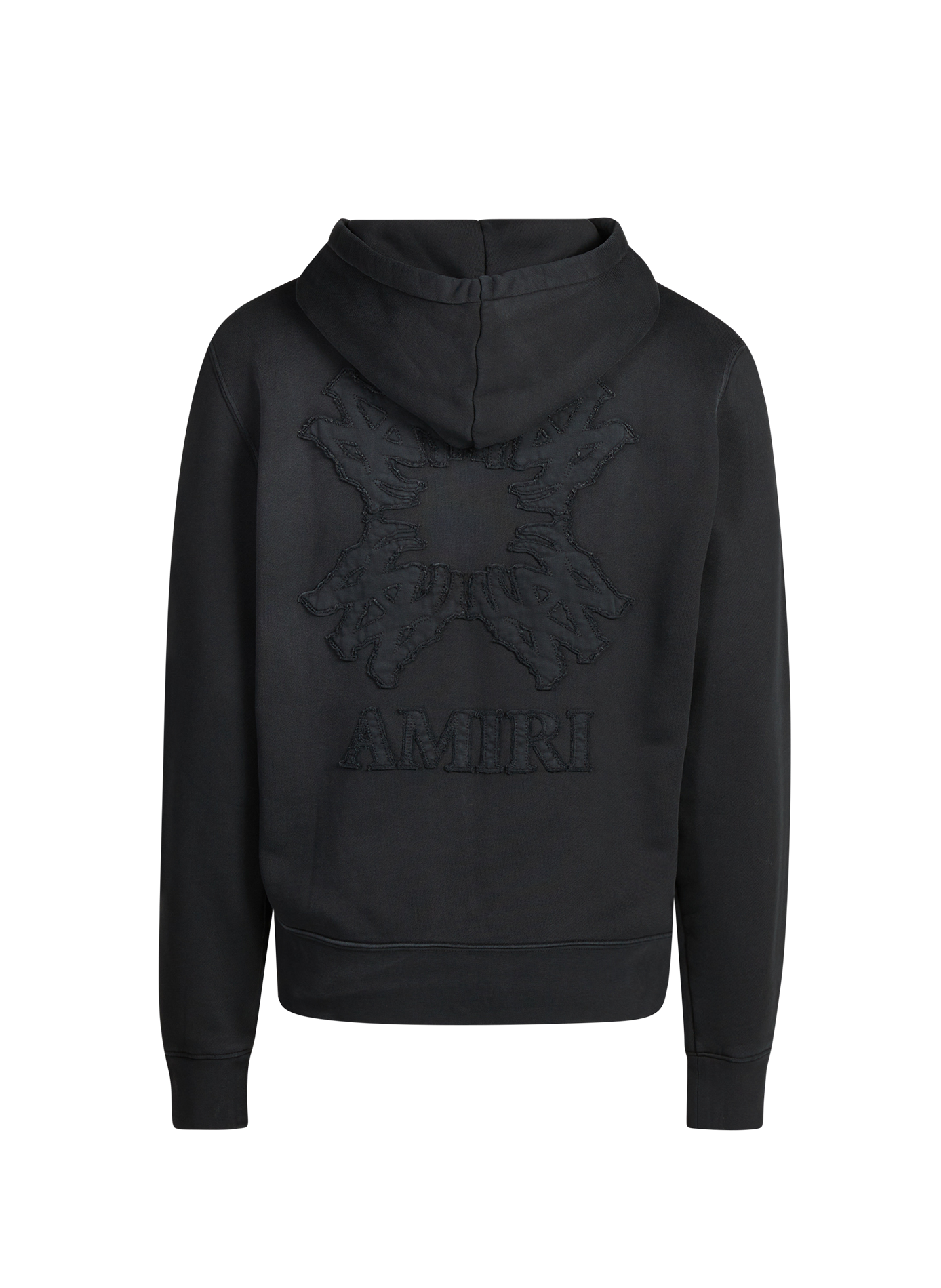 Straight zip-up Quad sweatshirt in cotton AMIRI Black