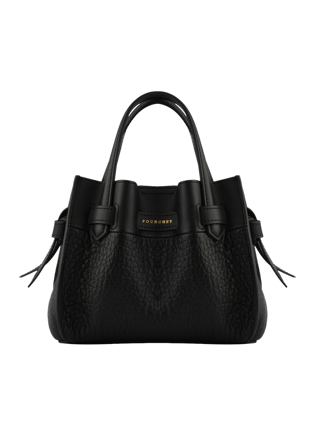 Blossom | Sac à main Nano en cuir de vachette POURCHET Noir