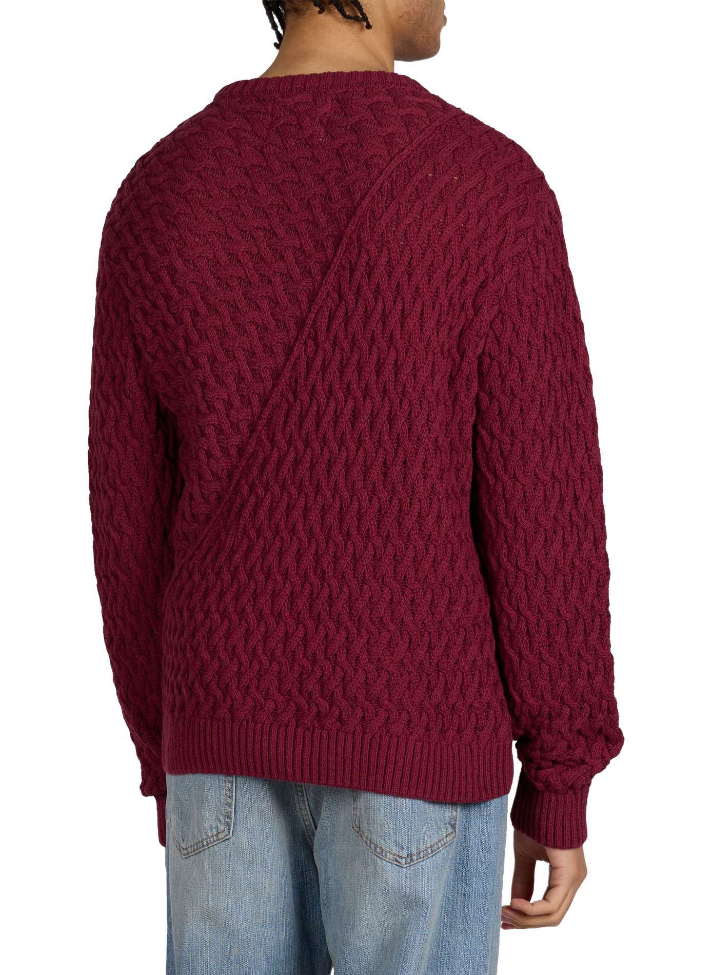 Pull maille tressée en coton mélangé ARTE ANTWERP Rouge