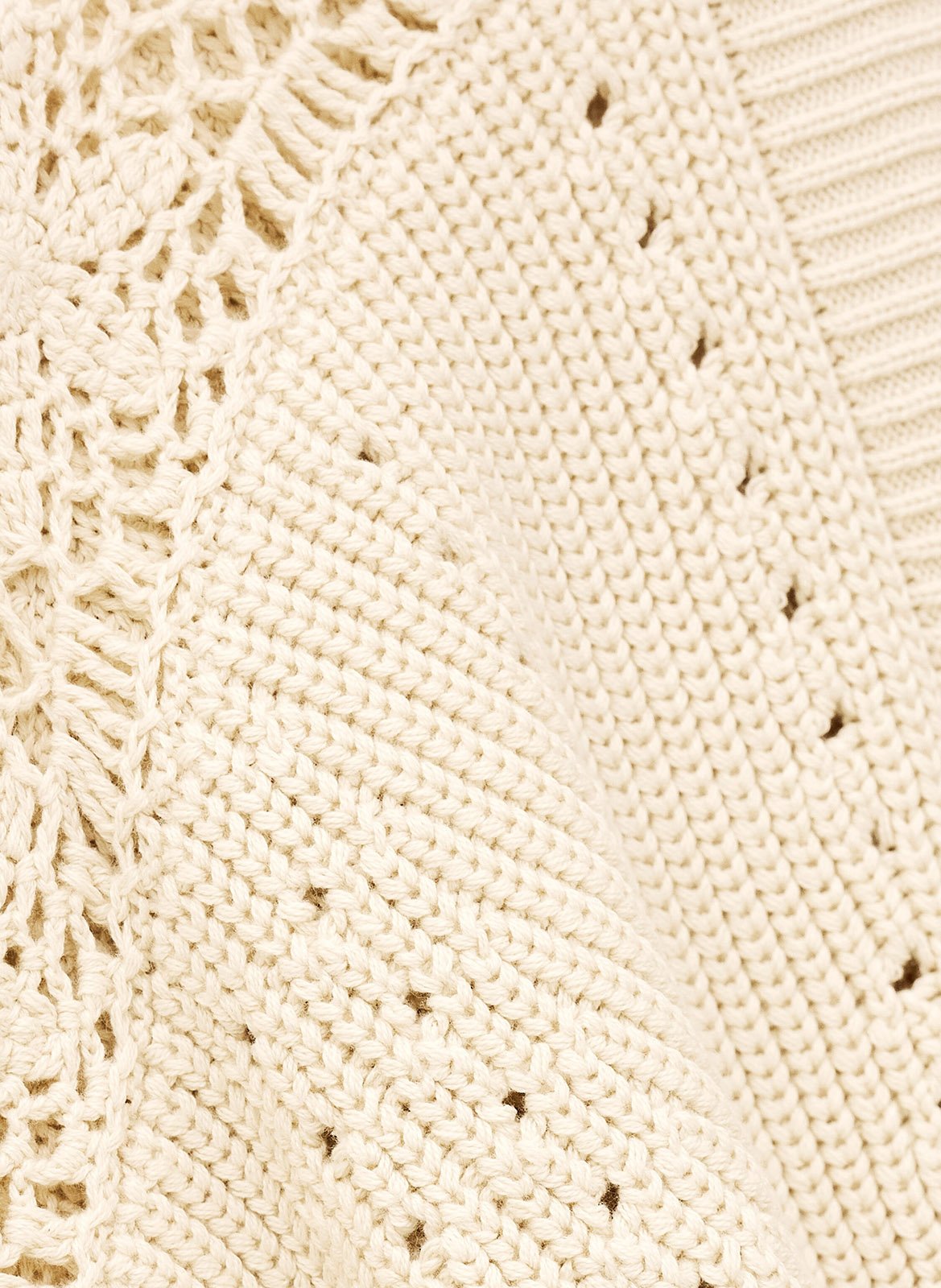 Cardigan col châle en coton perine BA&SH Beige