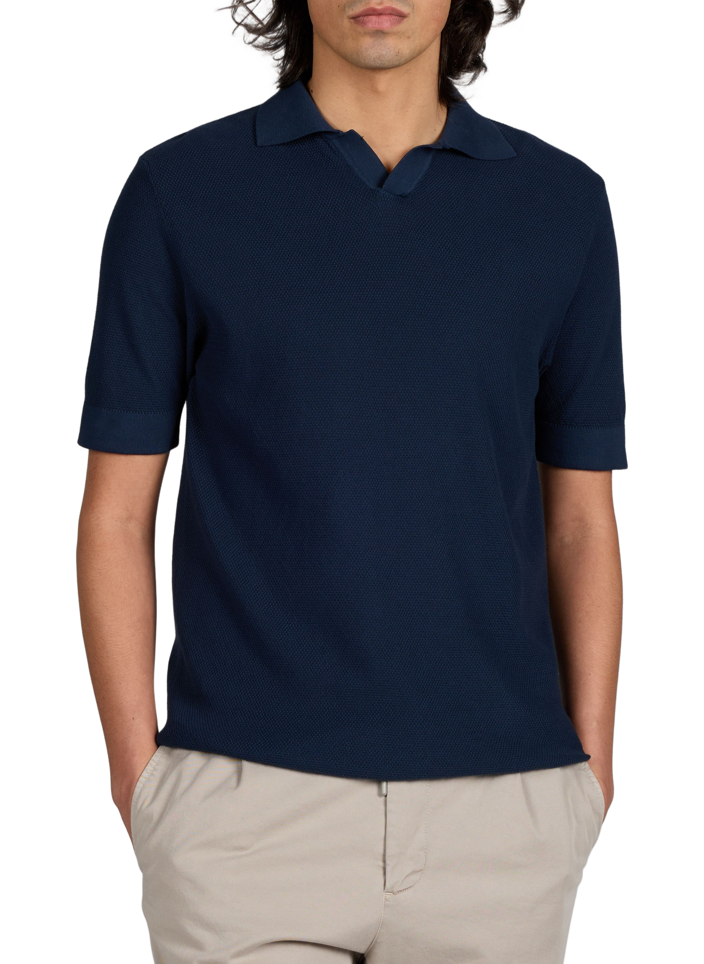 Polo à manches courtes en coton 1789 CALA Bleu