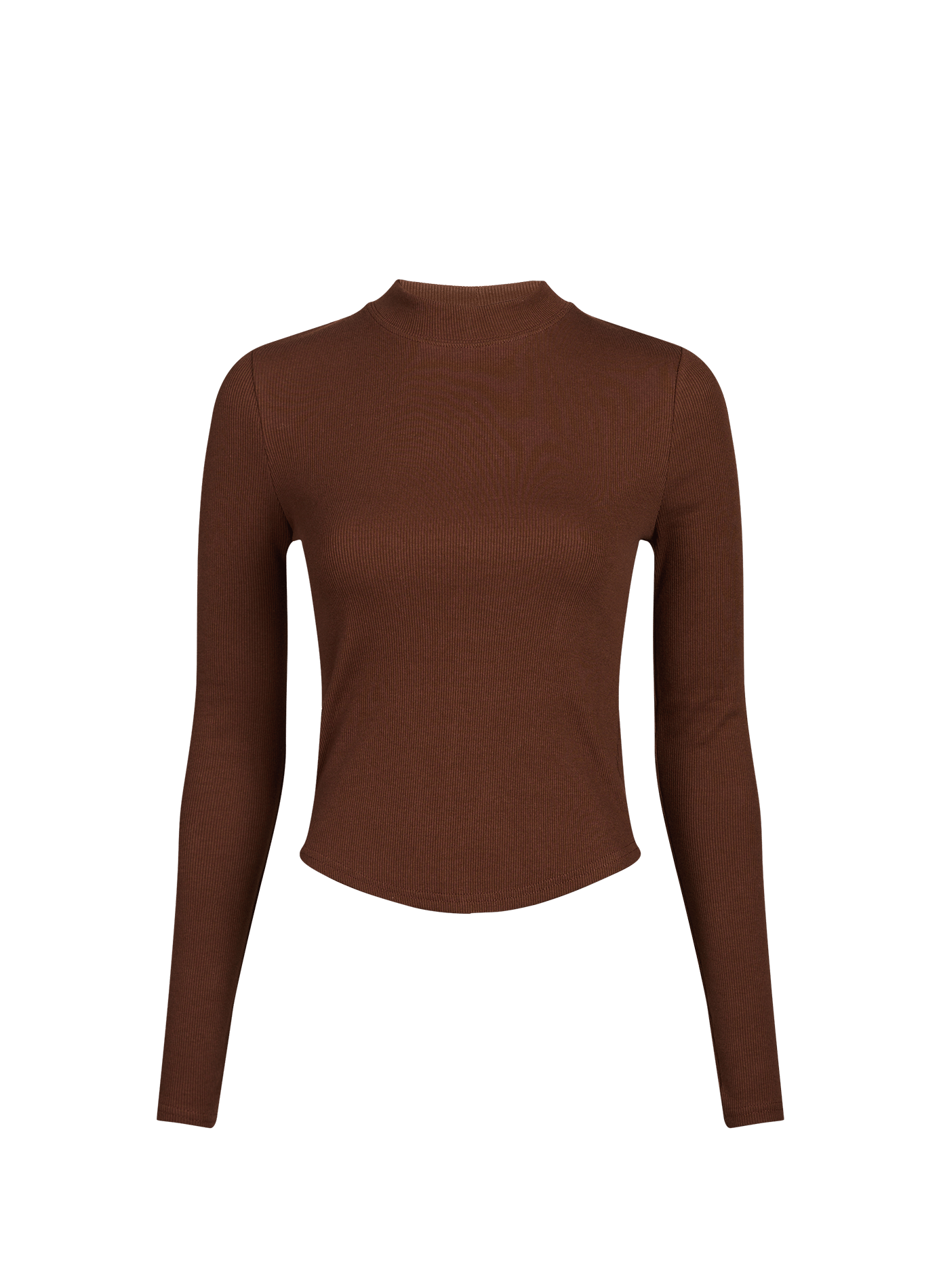 Top in cotton TOPSHOP Brown