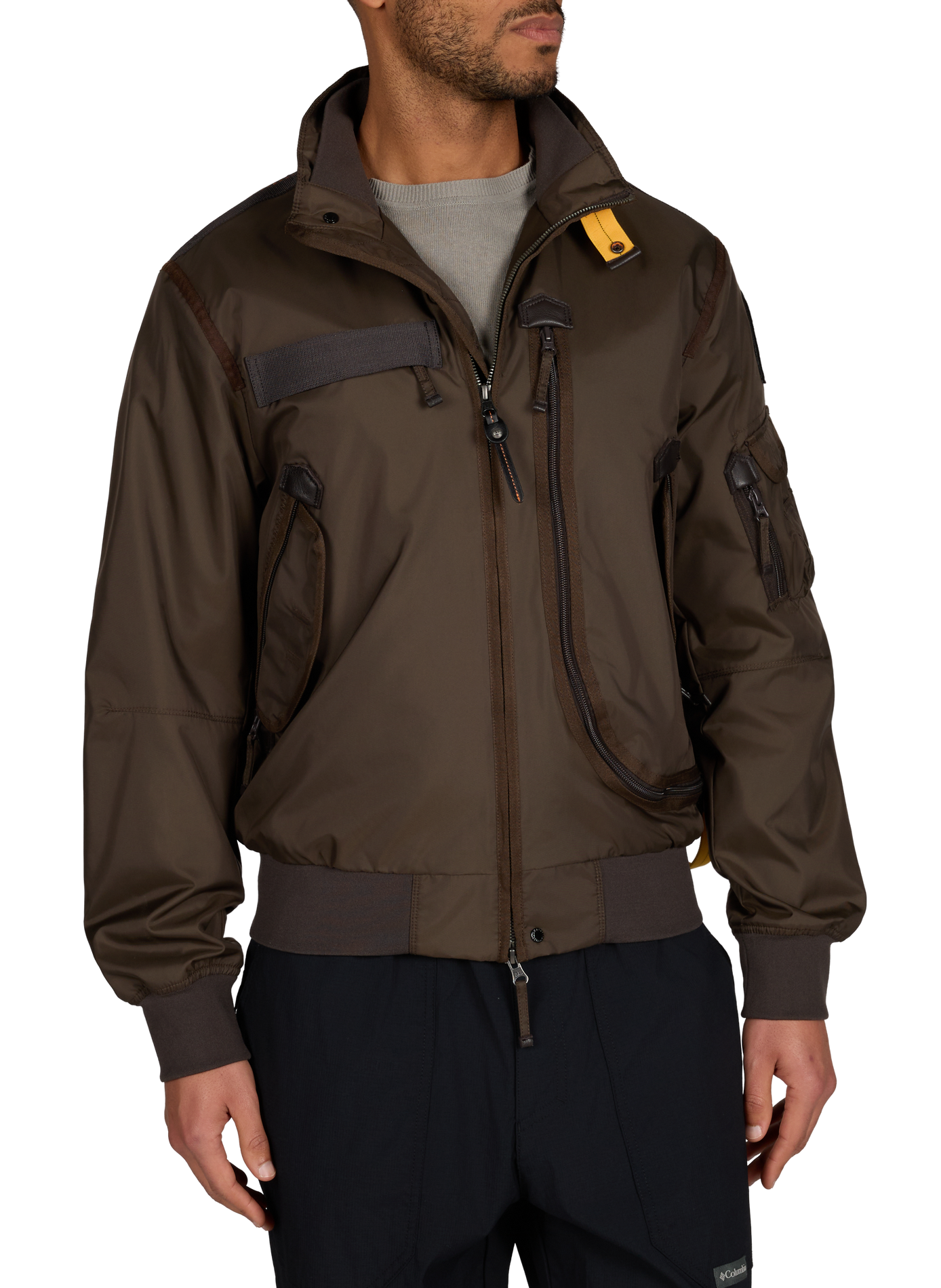 High-neck jacket PARAJUMPERS Khaki