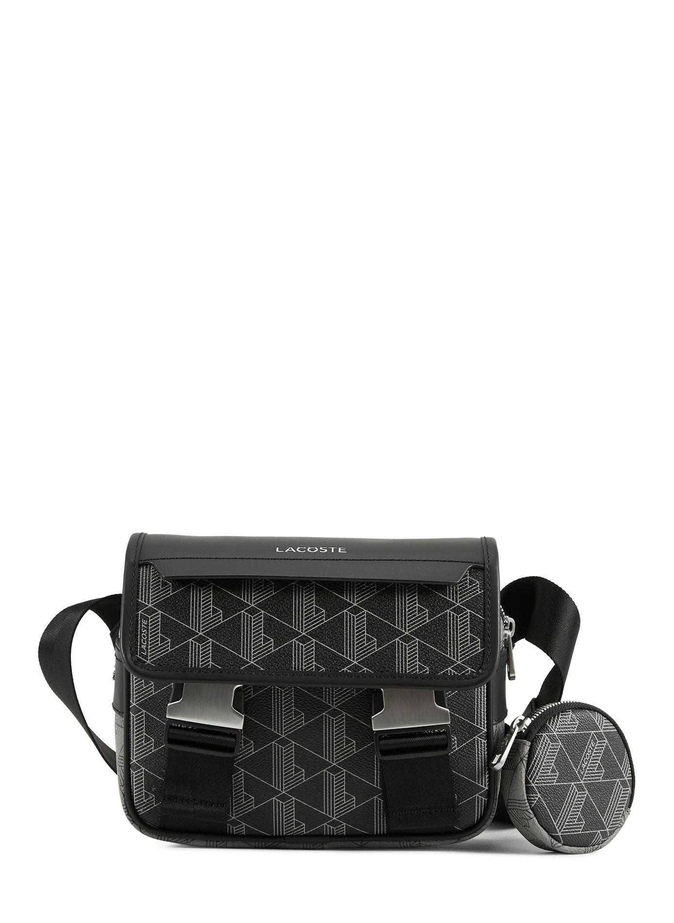 The Blend printed messenger bag LACOSTE Grey