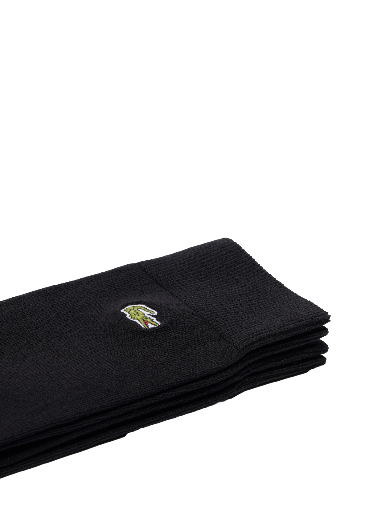 Lot de 2 paires de chaussettes en coton mélangé LACOSTE Noir