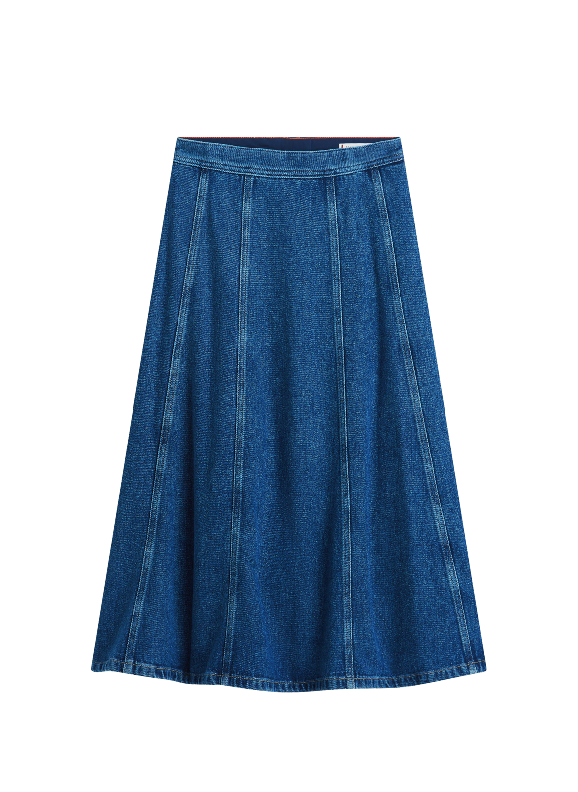 Jupe midi en jeans TOMMY HILFIGER Bleu