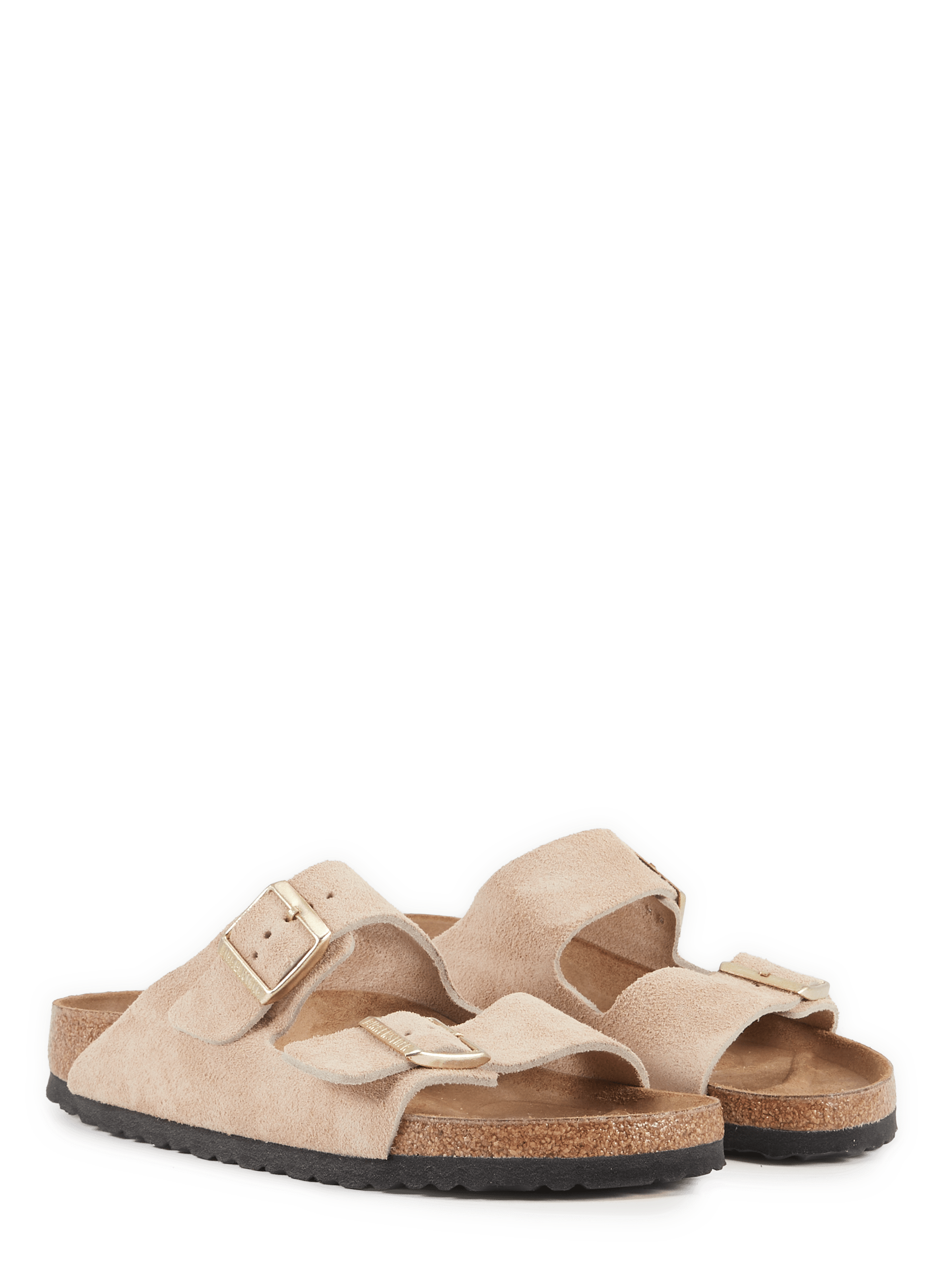 Arizona suede leather sandals BIRKENSTOCK Beige