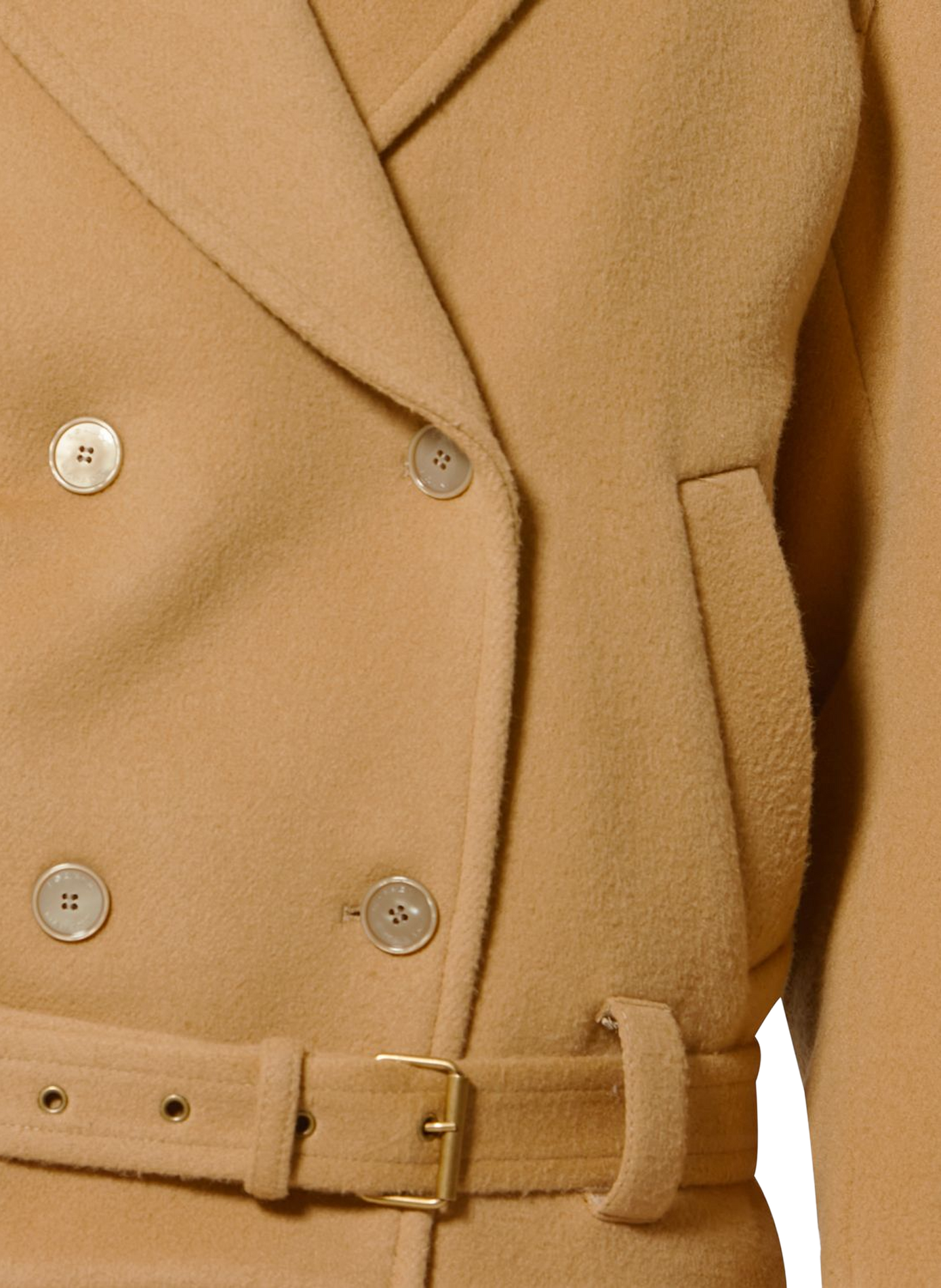 Short coat Warna in virgin wool and cashmere ISABEL MARANT Brown