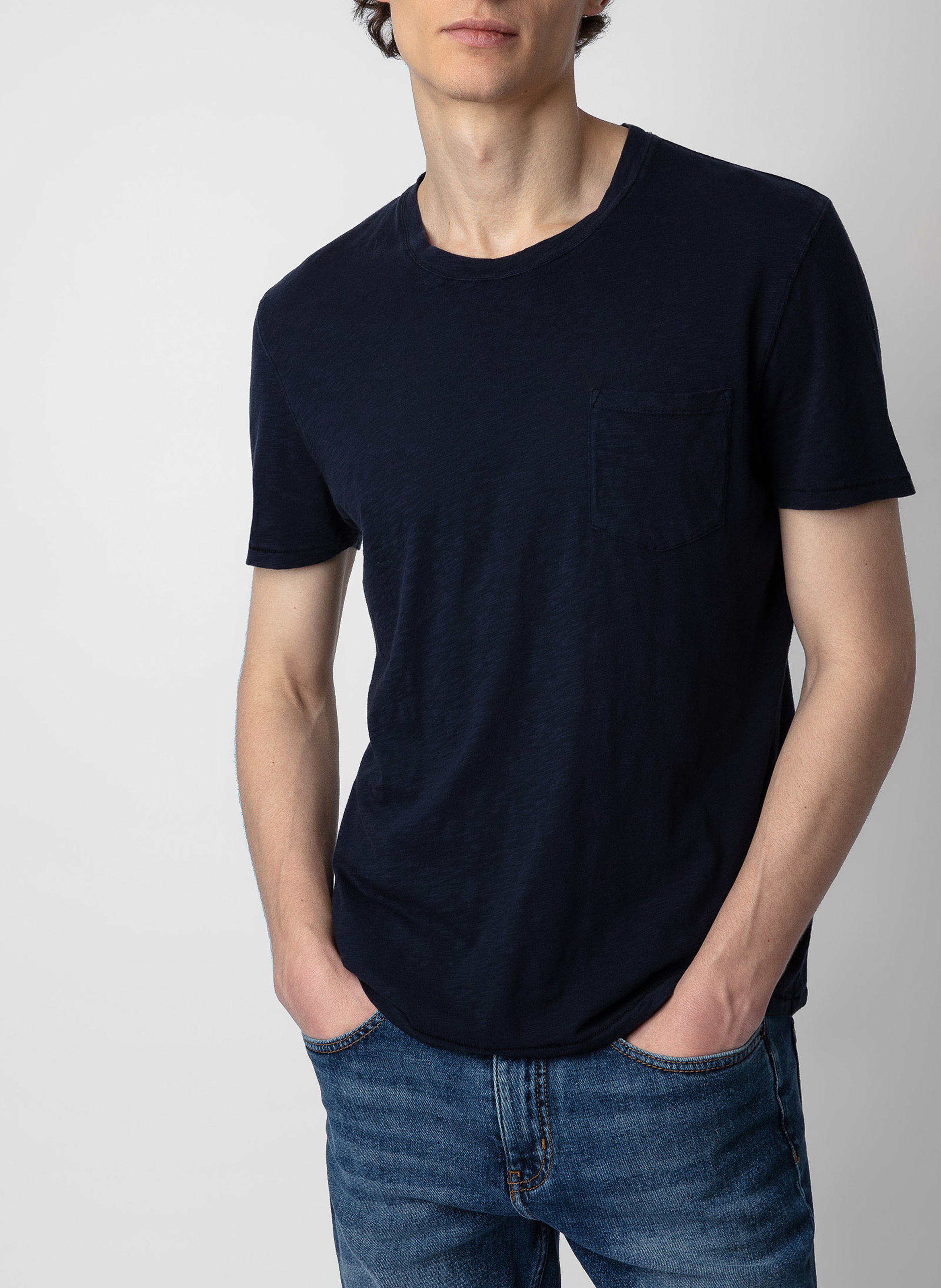 Tee-shirt droit en coton stockholm ZADIG&VOLTAIRE Blauw