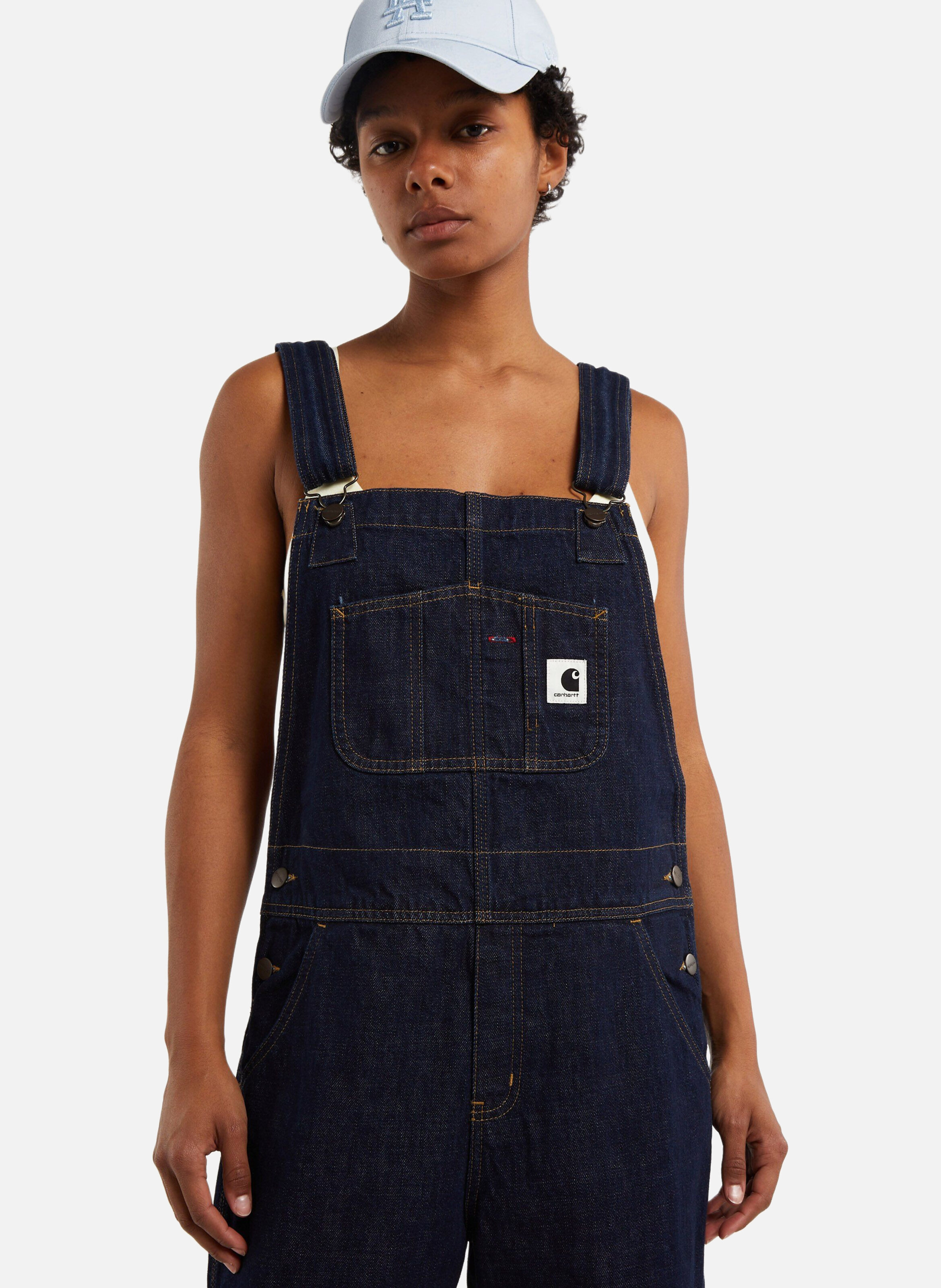 Salopette w' bib overall straight CARHARTT WIP Bleu