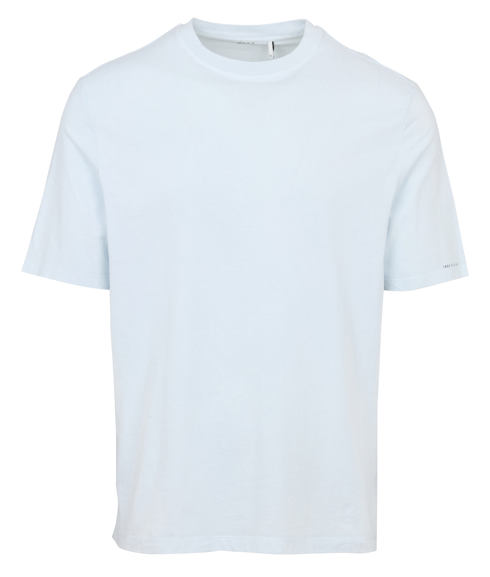 Tee-shirt droit col rond en coton IKKS Bleu