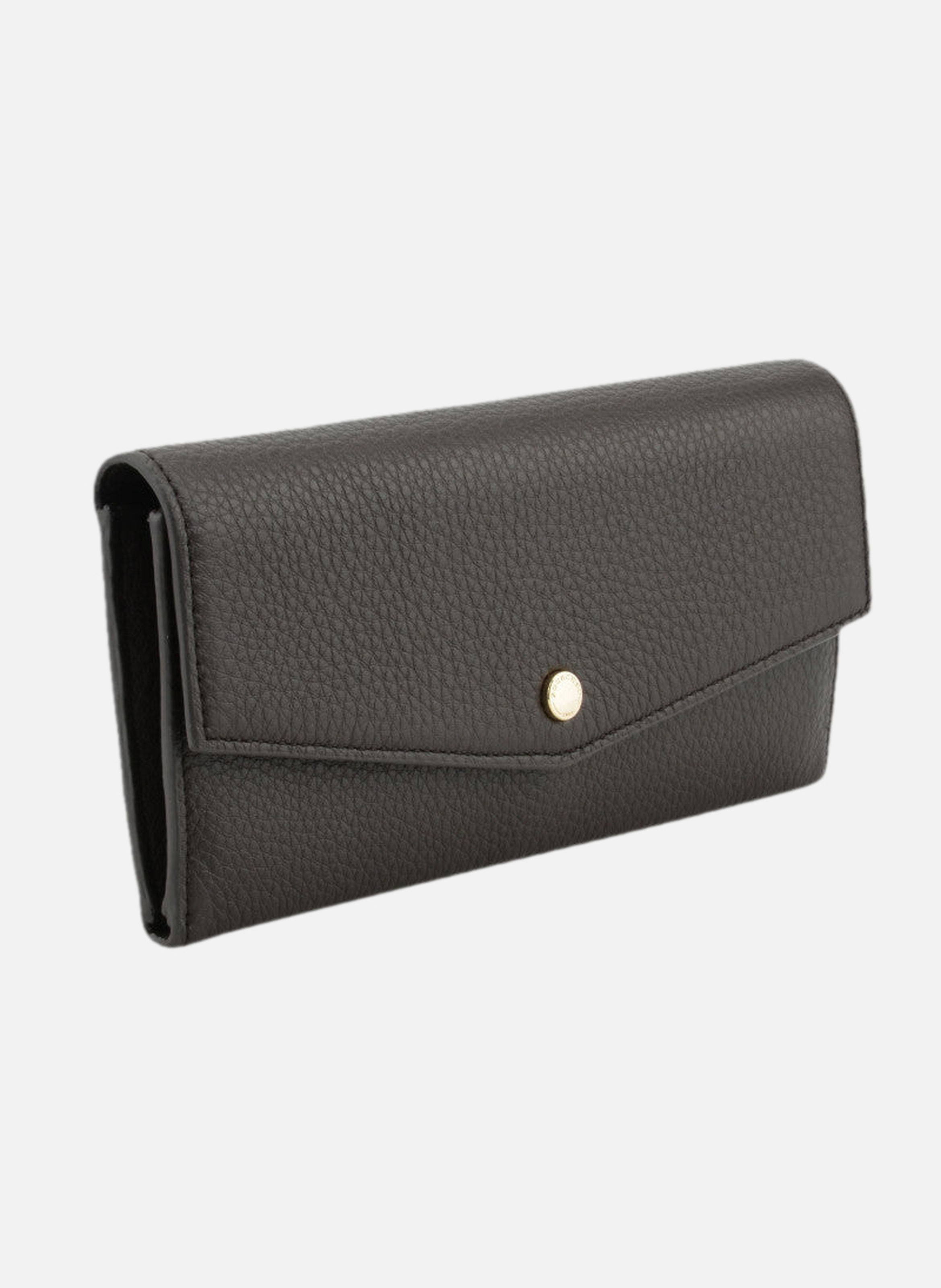 Club | porte-monnaie gm en cuir de veau | Noir POURCHET Femme