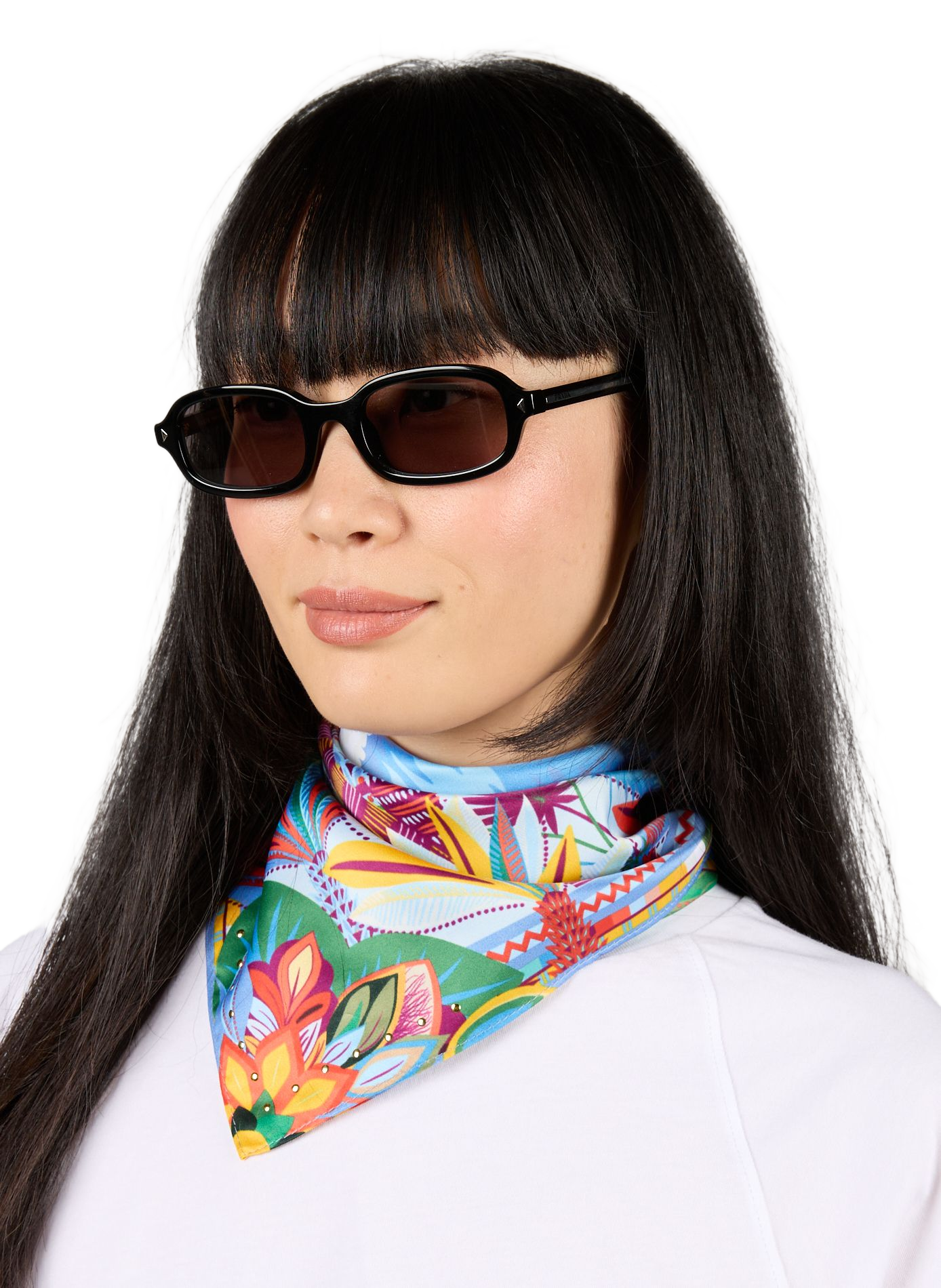 Foulard imprimé Hawaï WILD Bleu