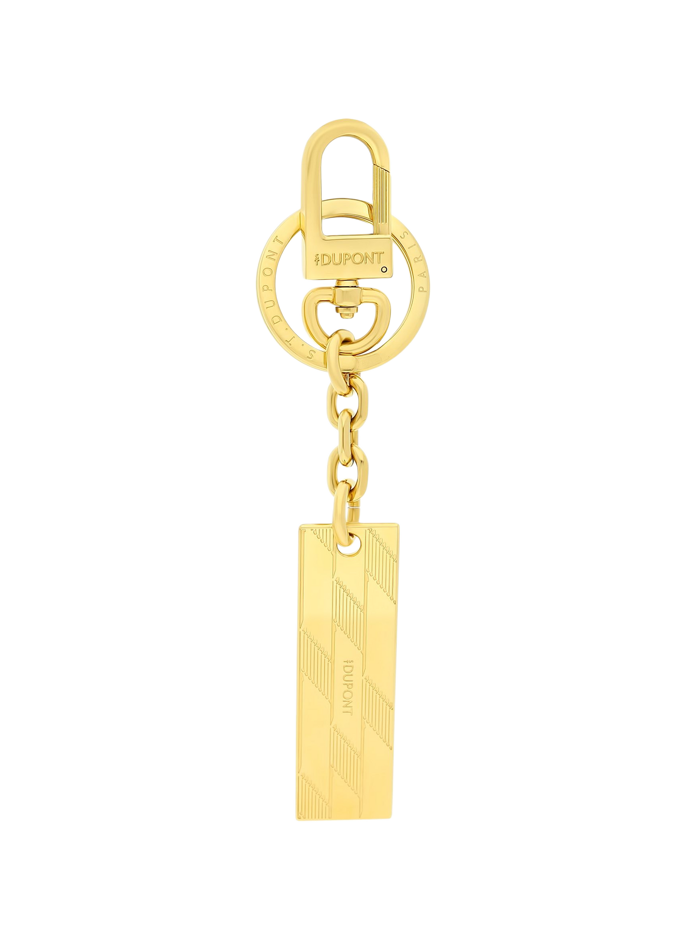 Schlüsselanhänger Monogramm 1872 S.T. DUPONT Golden