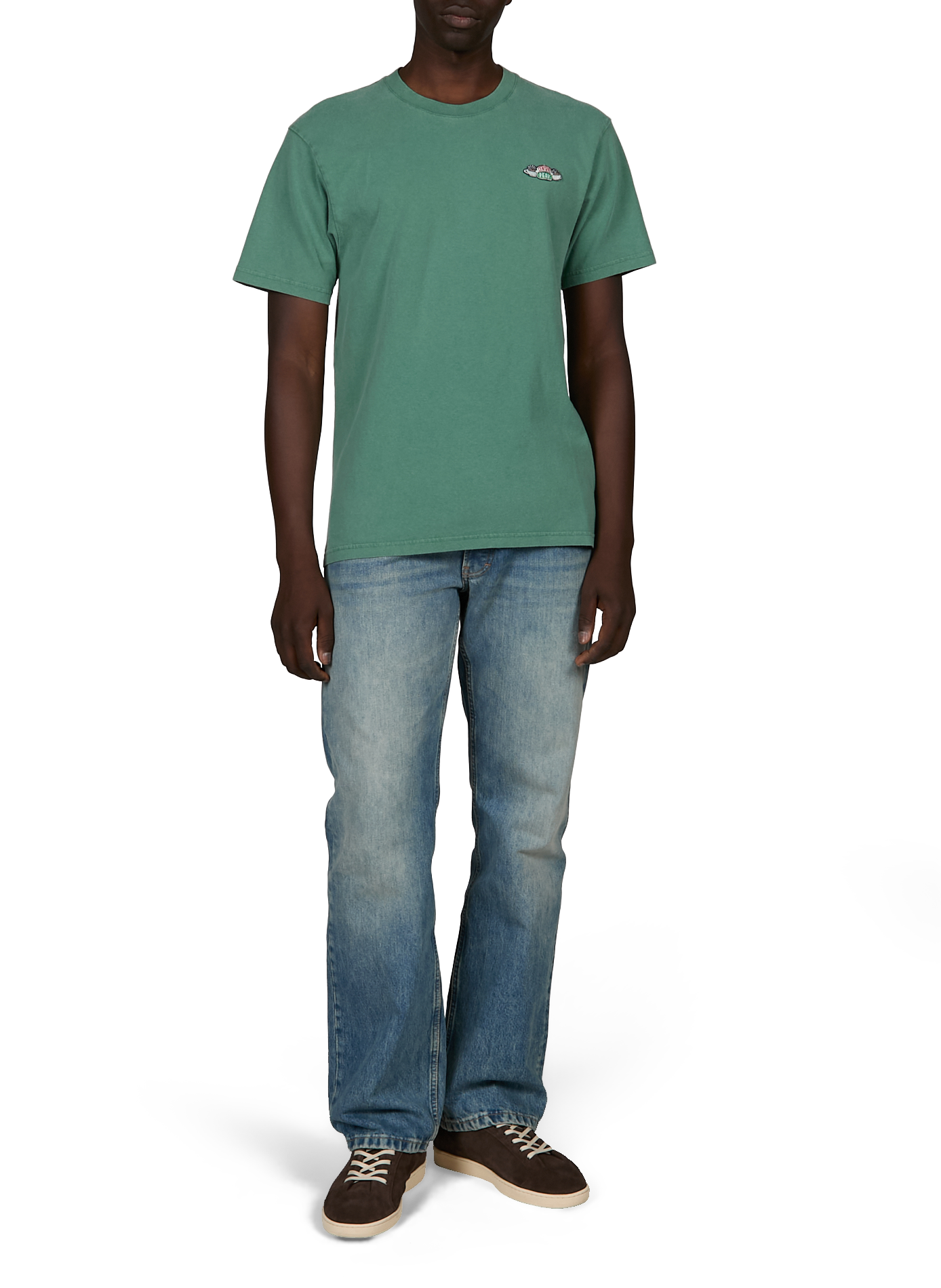 Straight cotton t-shirt MAISON LABICHE Green