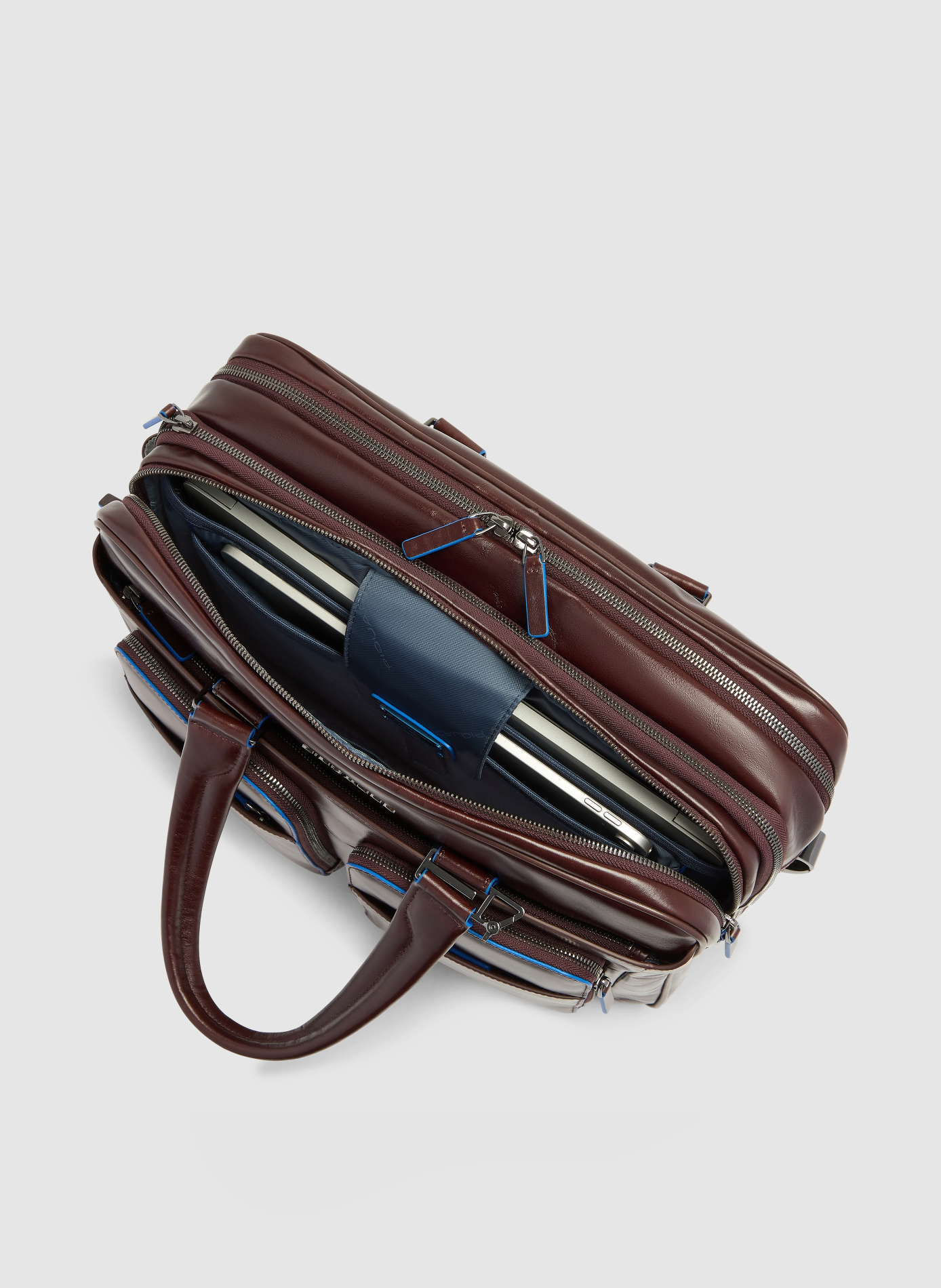 Uitbreidbare laptoptas 15,6" PIQUADRO Bruin