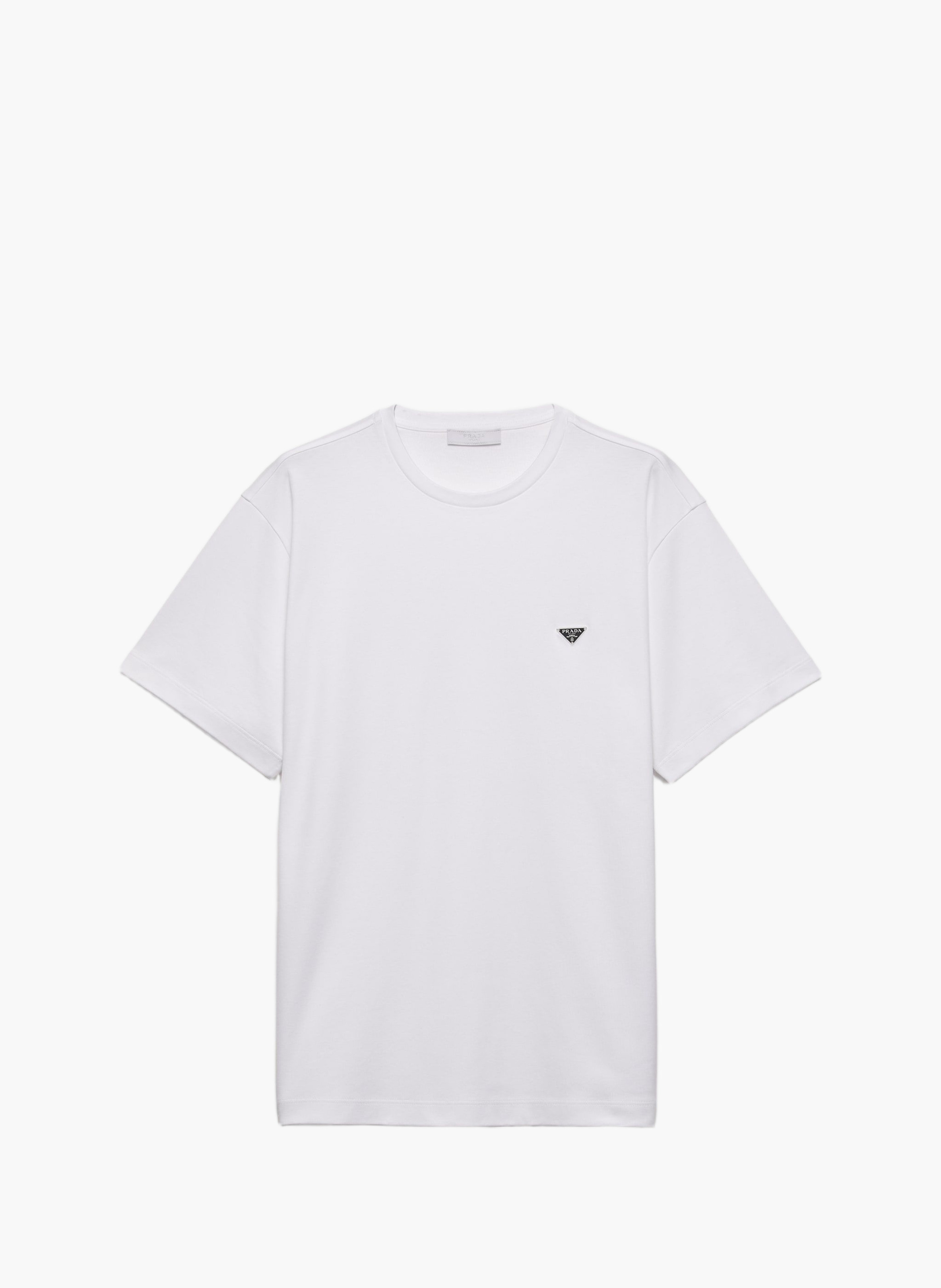 T-shirt en coton PRADA Blanc