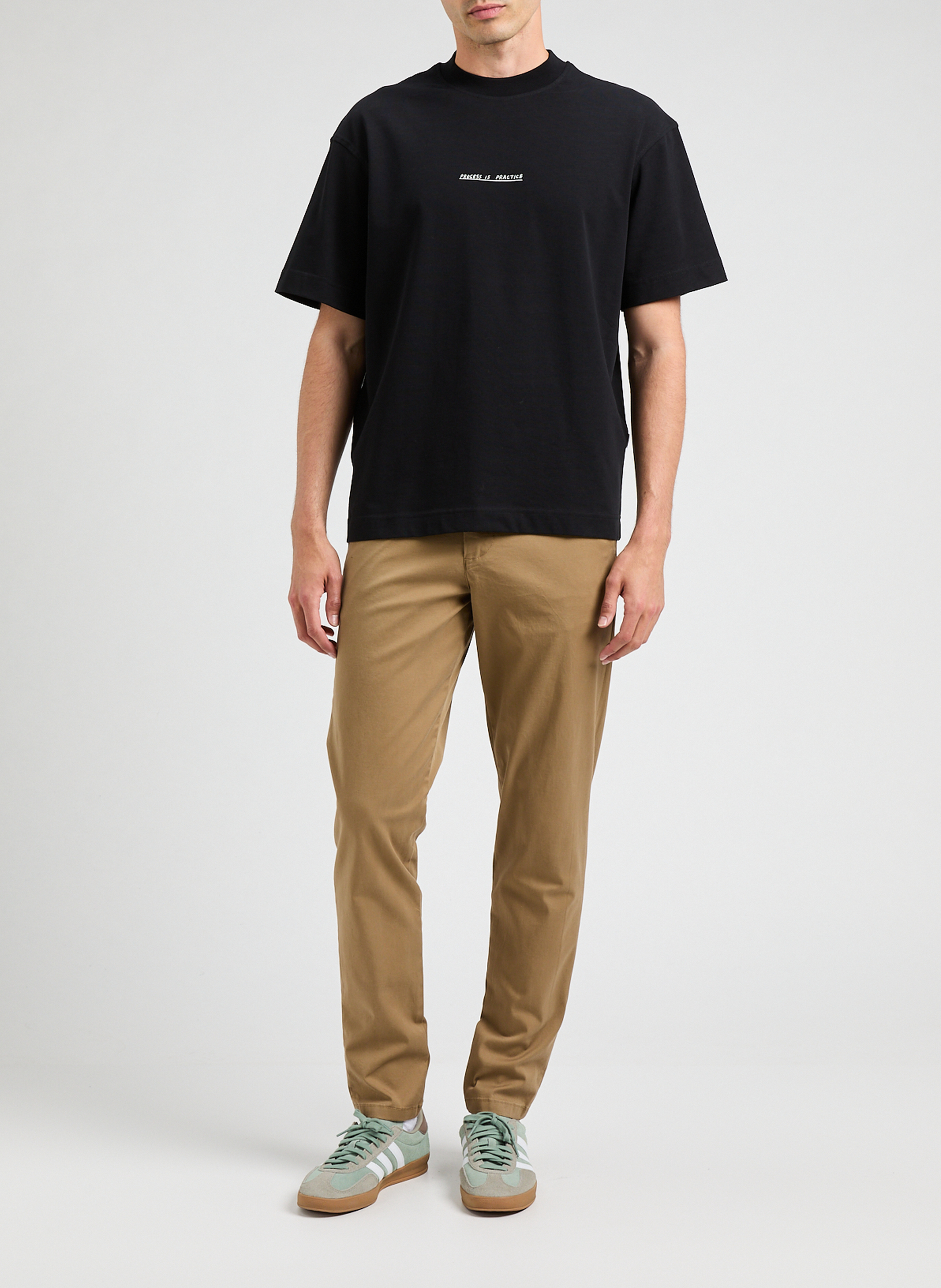Schmale Baumwollhose SELECTED Beige