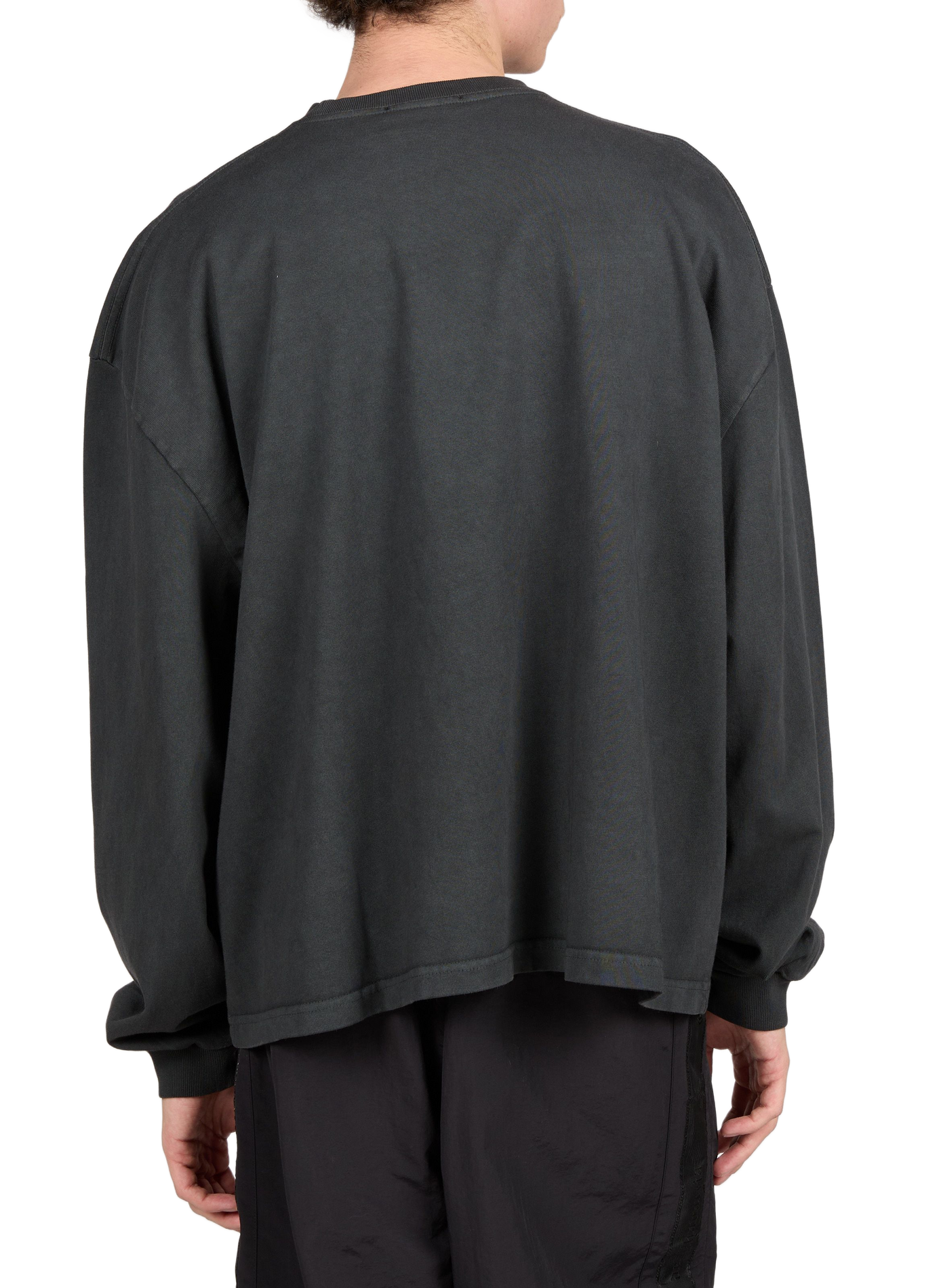 Oversized round neck cotton t-shirt WILLY CHAVARRIA Black