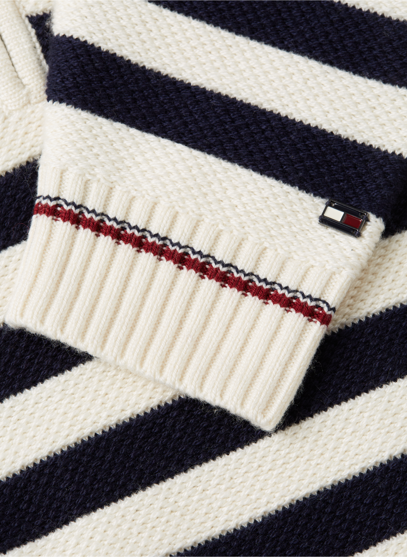 Striped zip-neck sweater TOMMY HILFIGER Multicolour