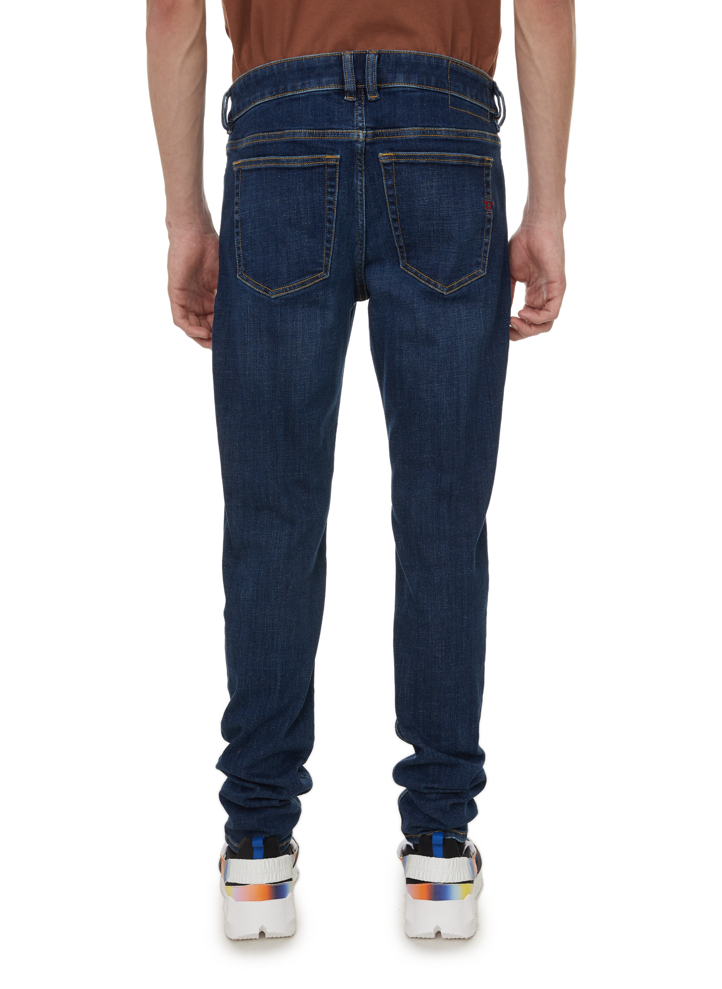 Jean droit en coton  DIESEL Bleu