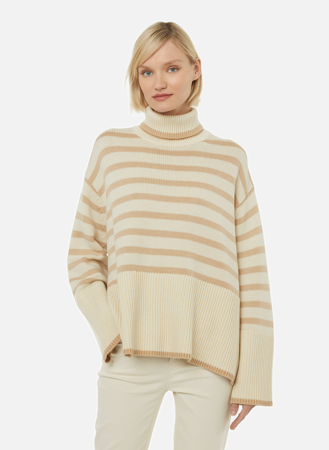 Striped organic cotton and wool jumper TOTEME