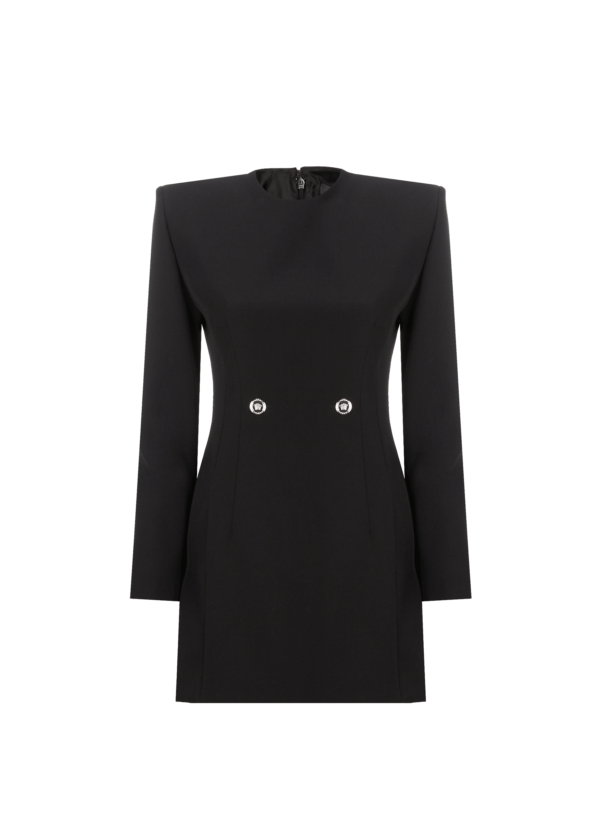 Robe courte tailleur en laine