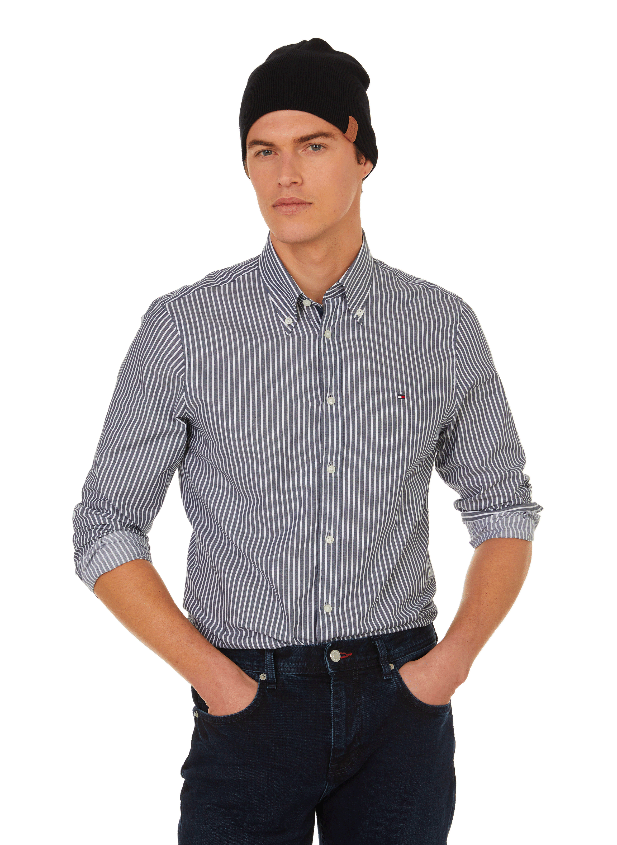 Chemise rayée en coton