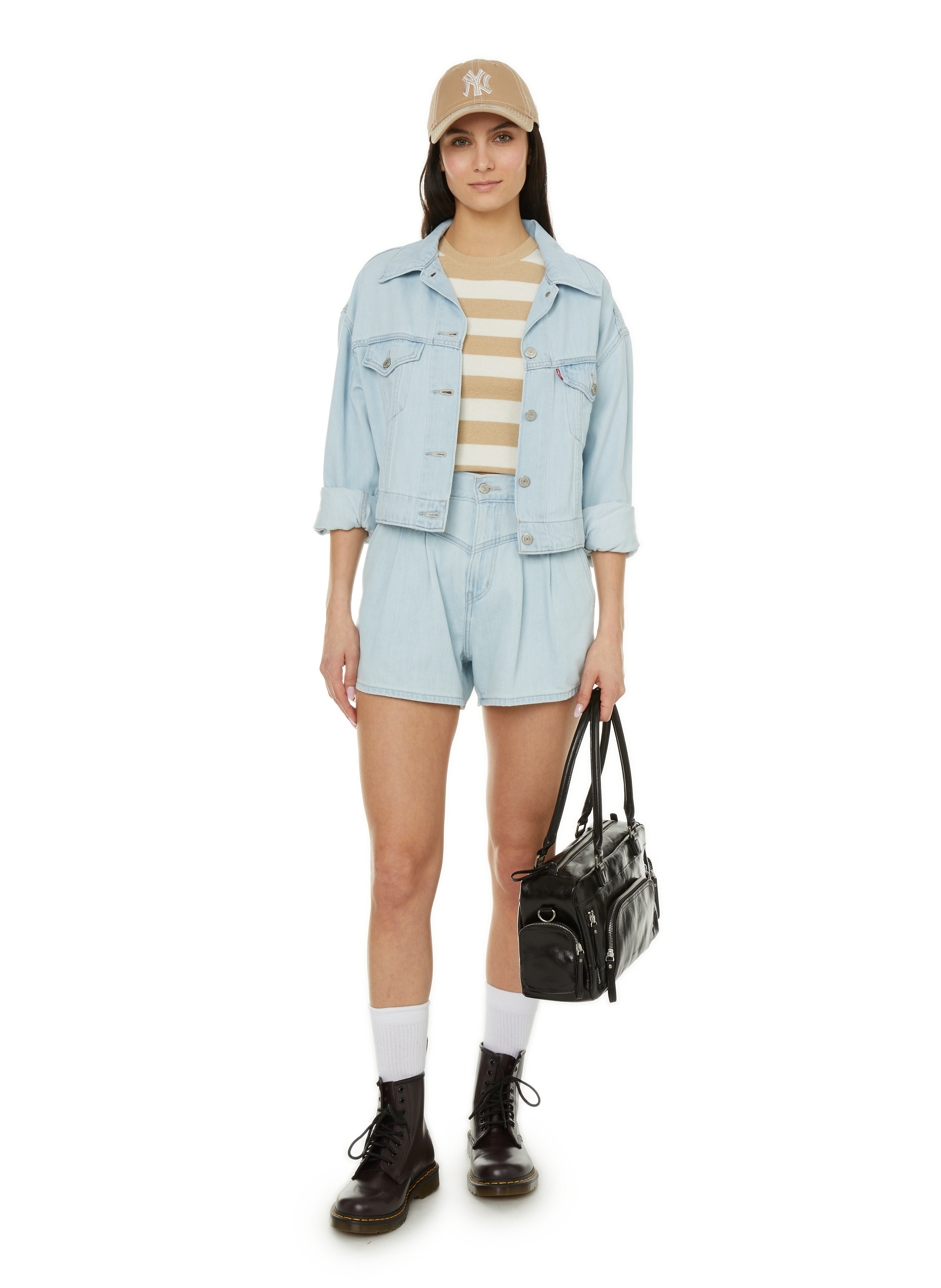 Sac à main Macy Pocket en cuir NAT &amp; NIN Noir