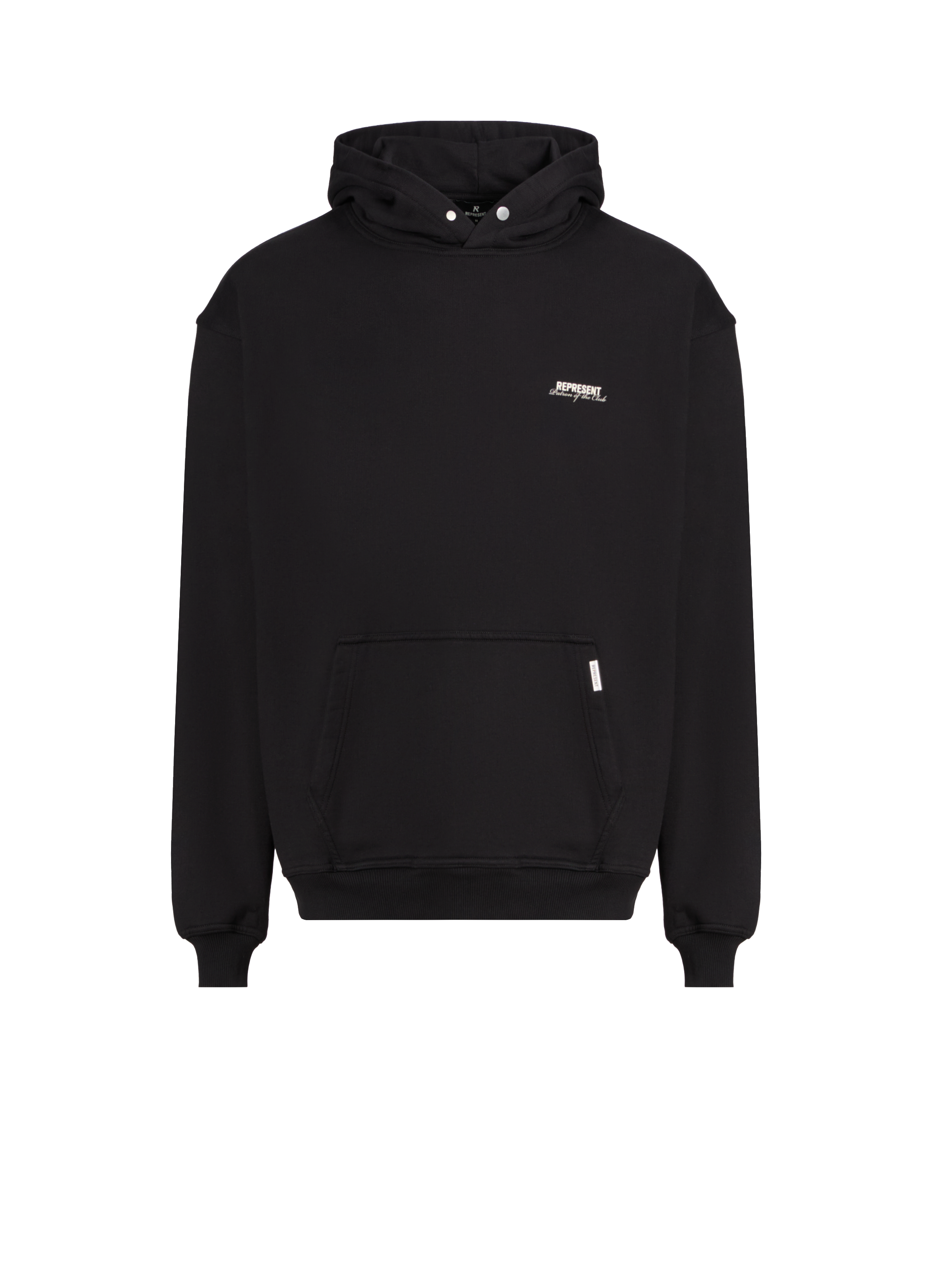 REPRESENT Cotton hoodie Black
