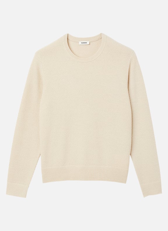 Pull col rond regular fit en laine mélangée Multicolore by SANDRO SANDRO Pull col rond regular fit en laine mélangée Multicolore