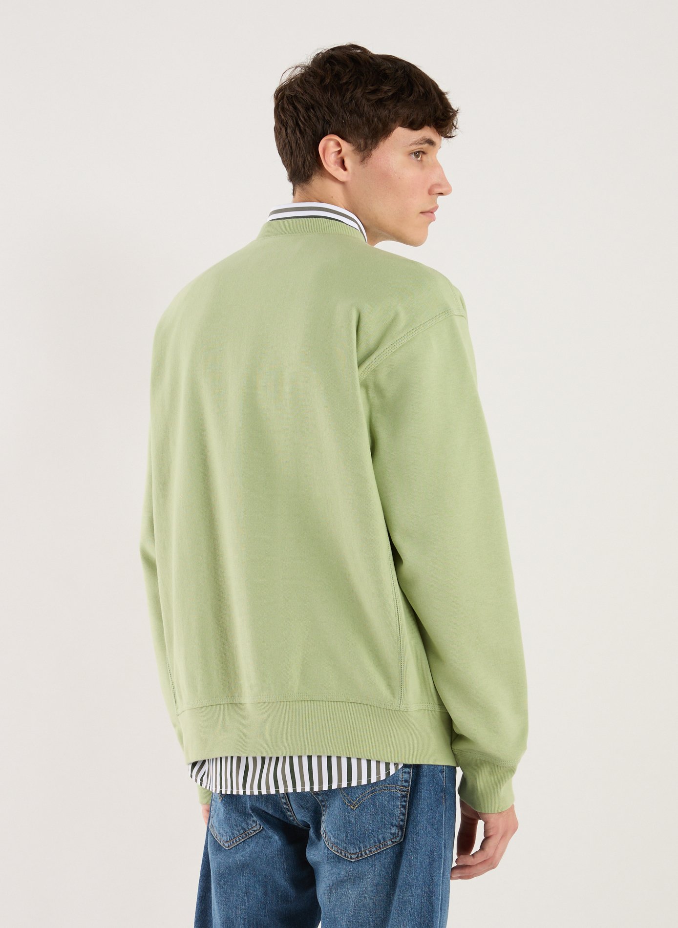 Sweatshirt ample en coton mélangé CARHARTT WIP Vert