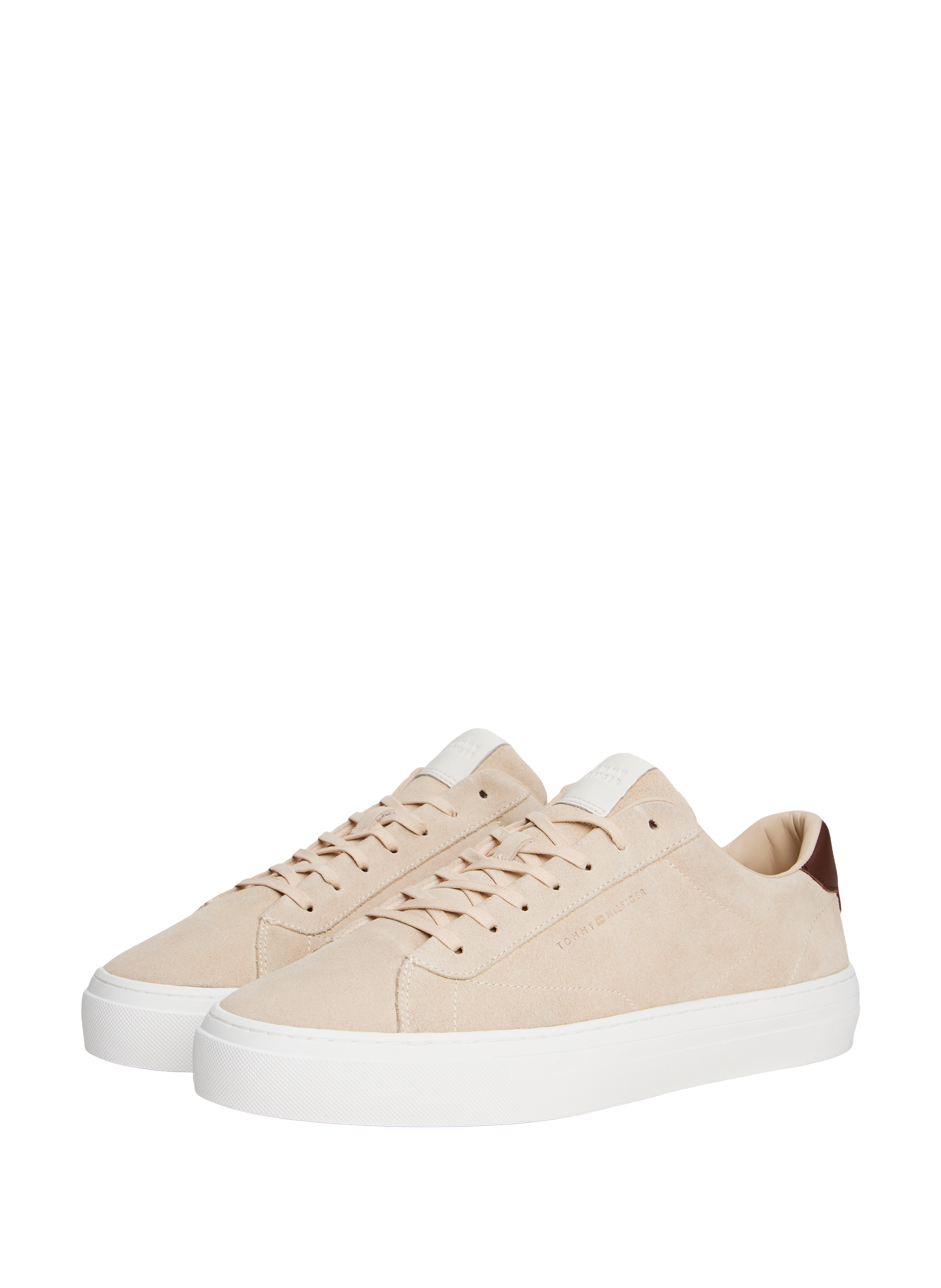 Leather sneakers TOMMY HILFIGER Beige