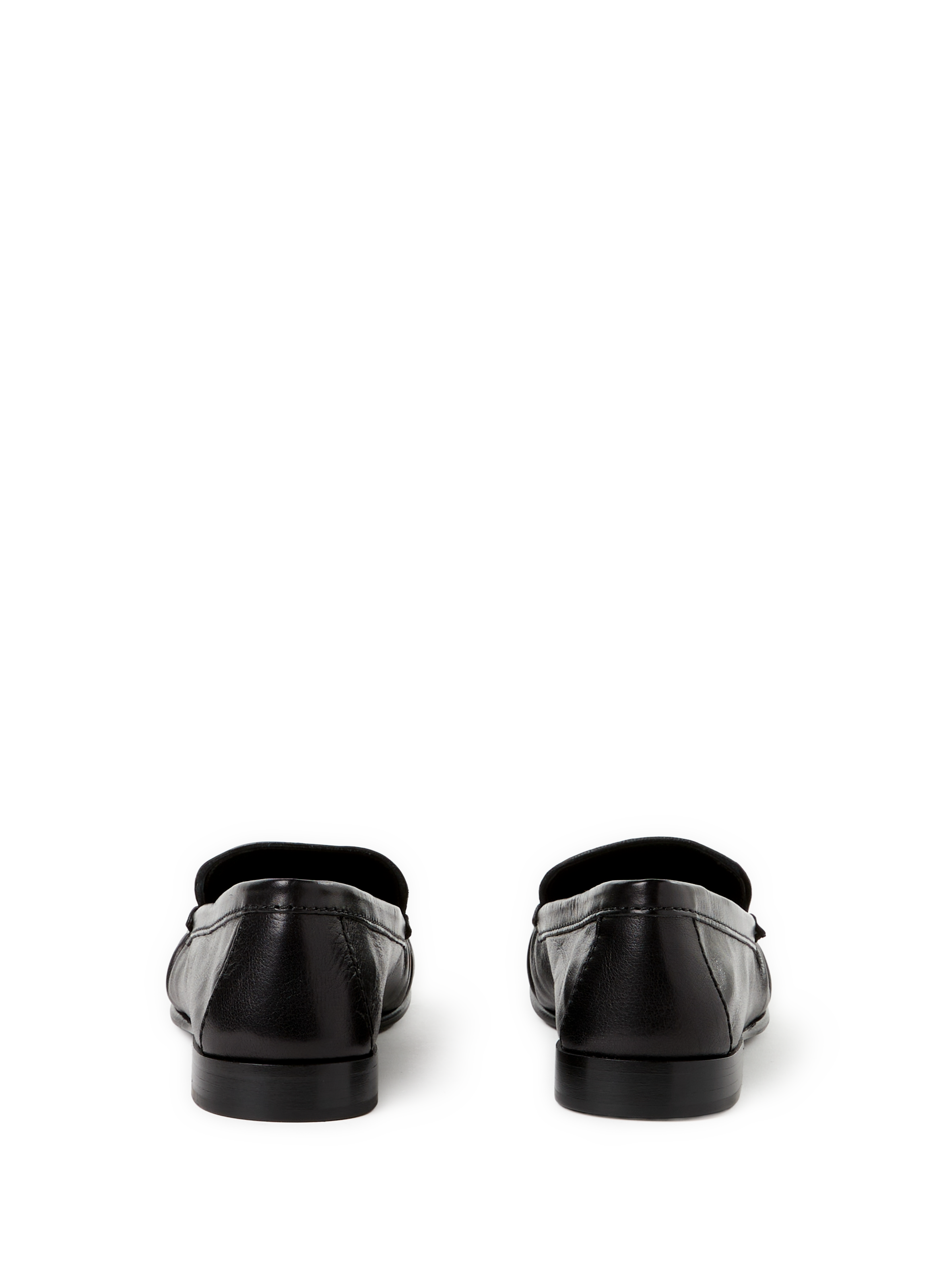 Mocassins en cuir de buffle MIU MIU Noir