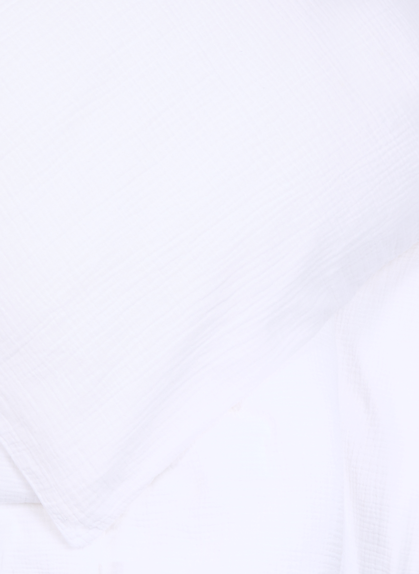 Housse de couette en gaze de coton AU PRINTEMPS PARIS Blanc