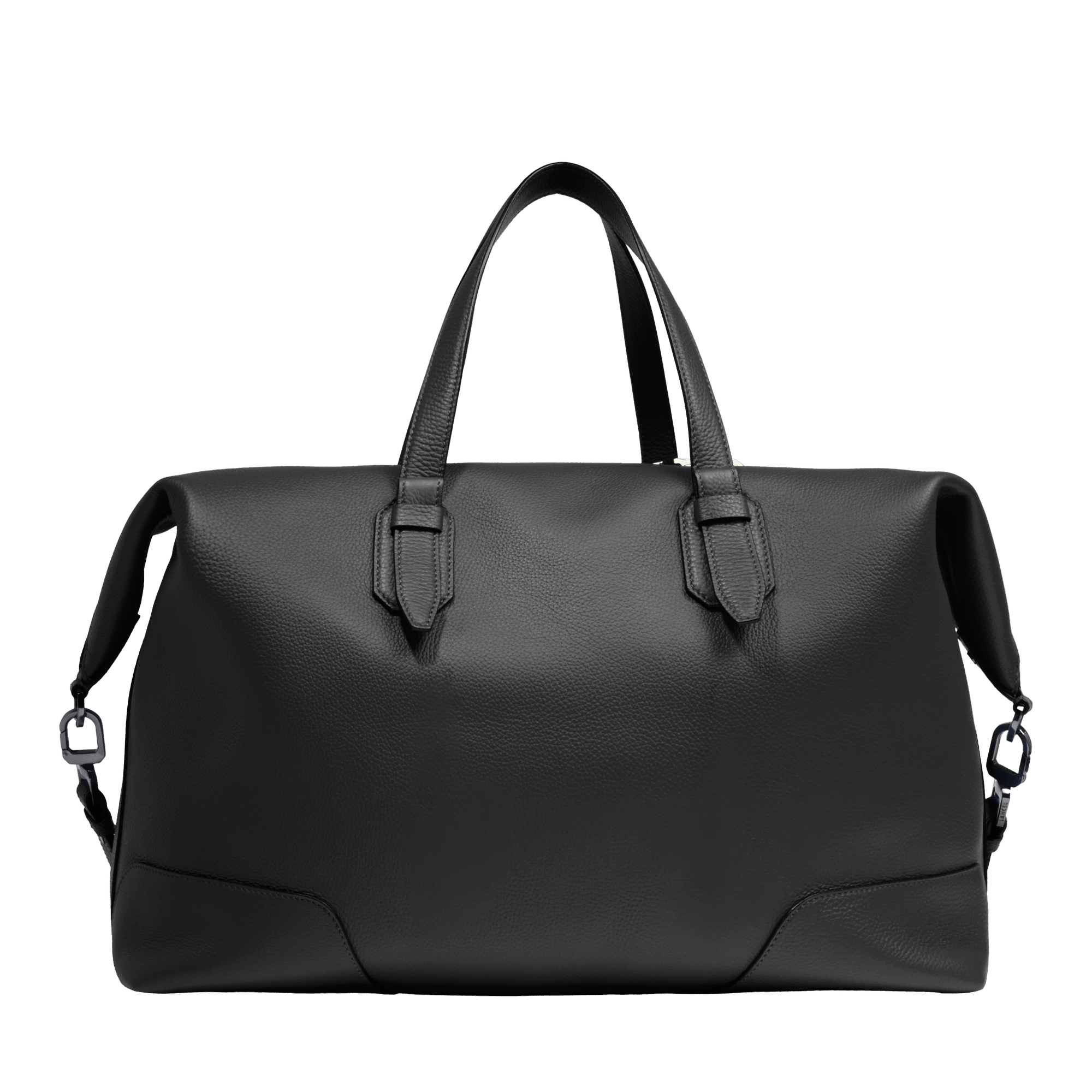 Sac weekend zippé charlie de lancel en cuir LANCEL Noir