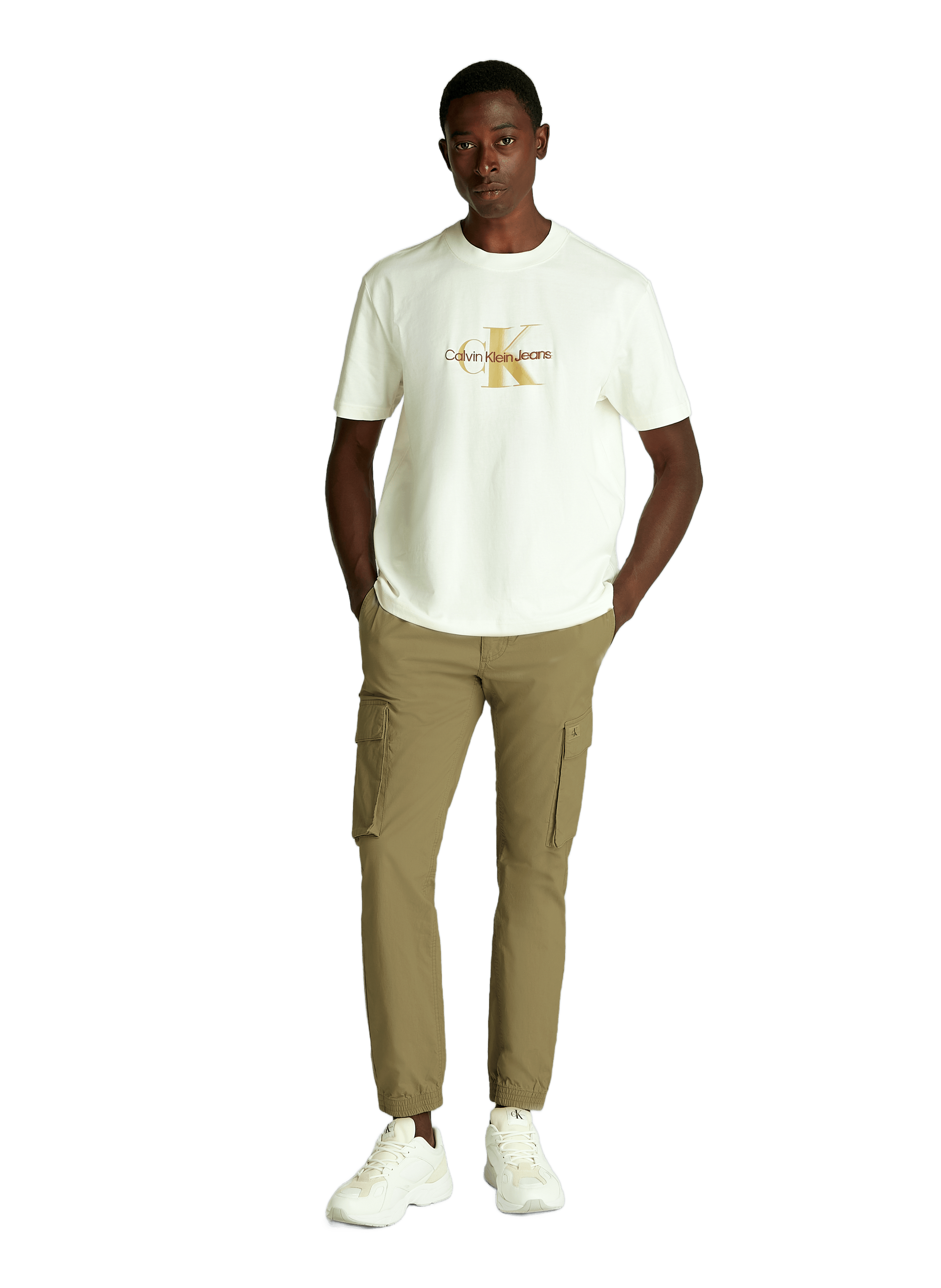 Skinny cargo pants CALVIN KLEIN Beige