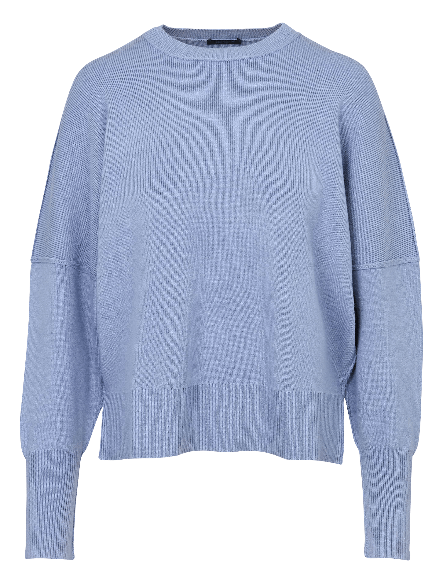 Pull oversize col rond IKKS Bleu