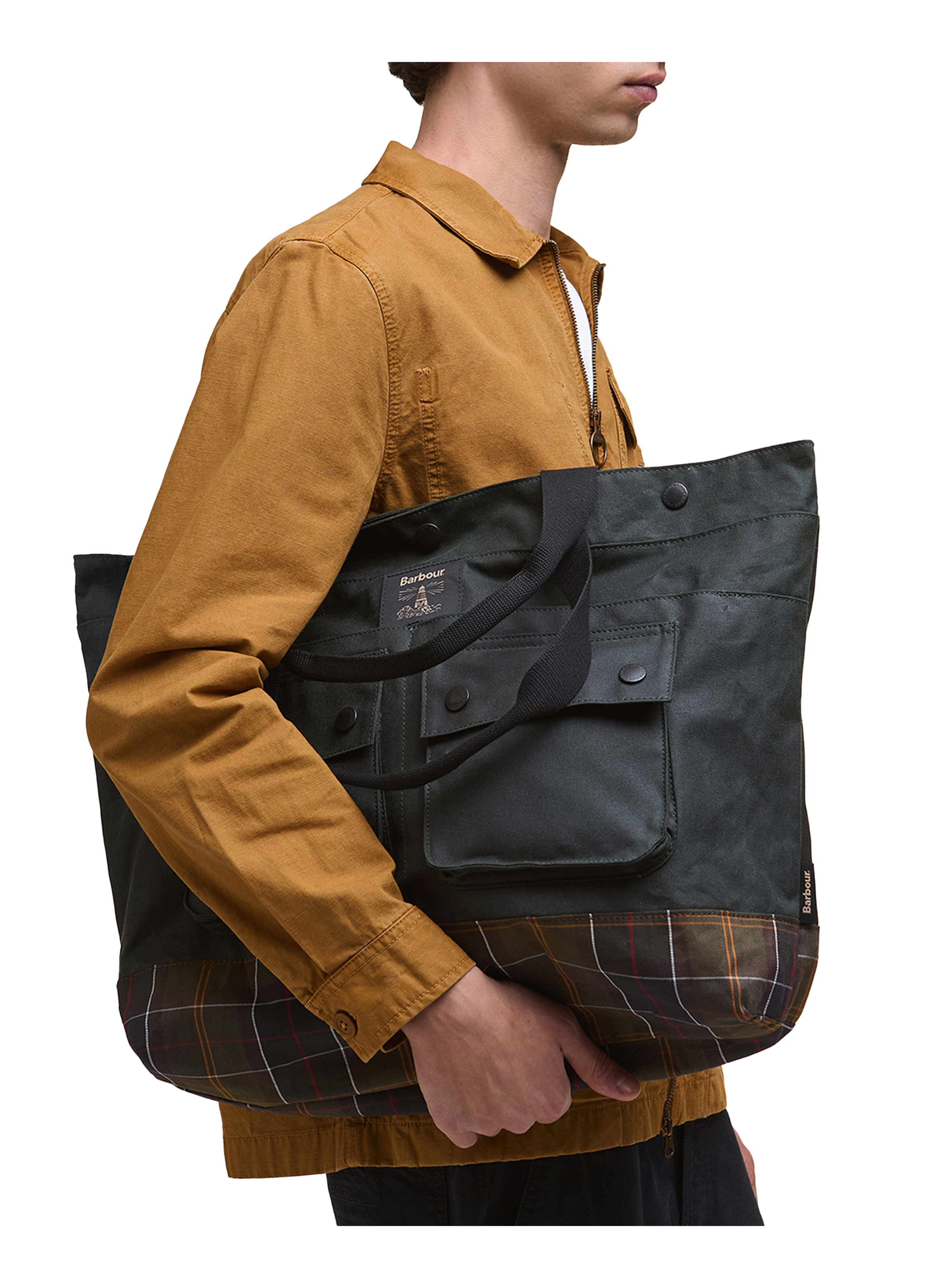 Sac cabas en coton wax BARBOUR Multicolore