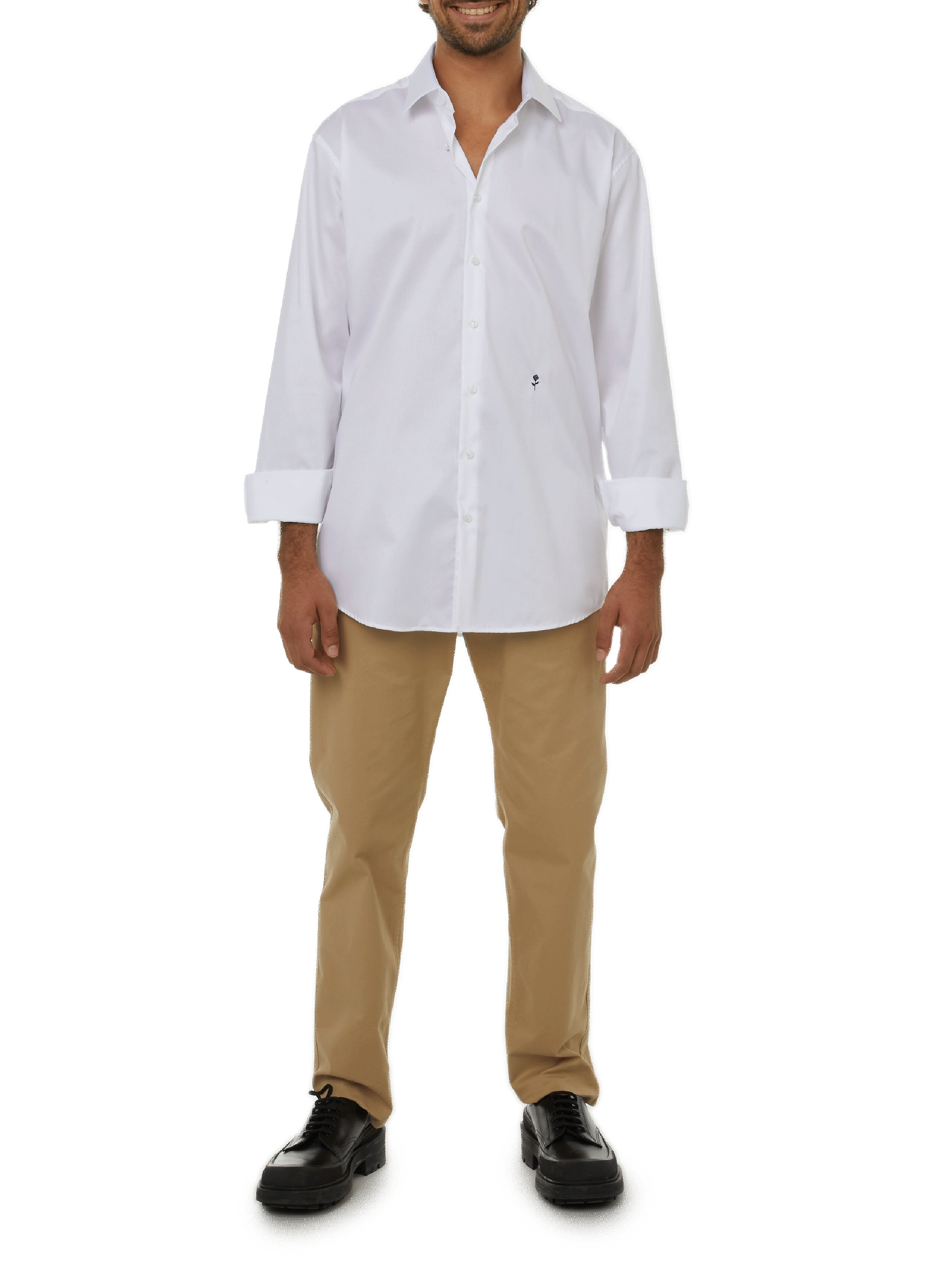 Cotton shirt SEIDENSTICKER White