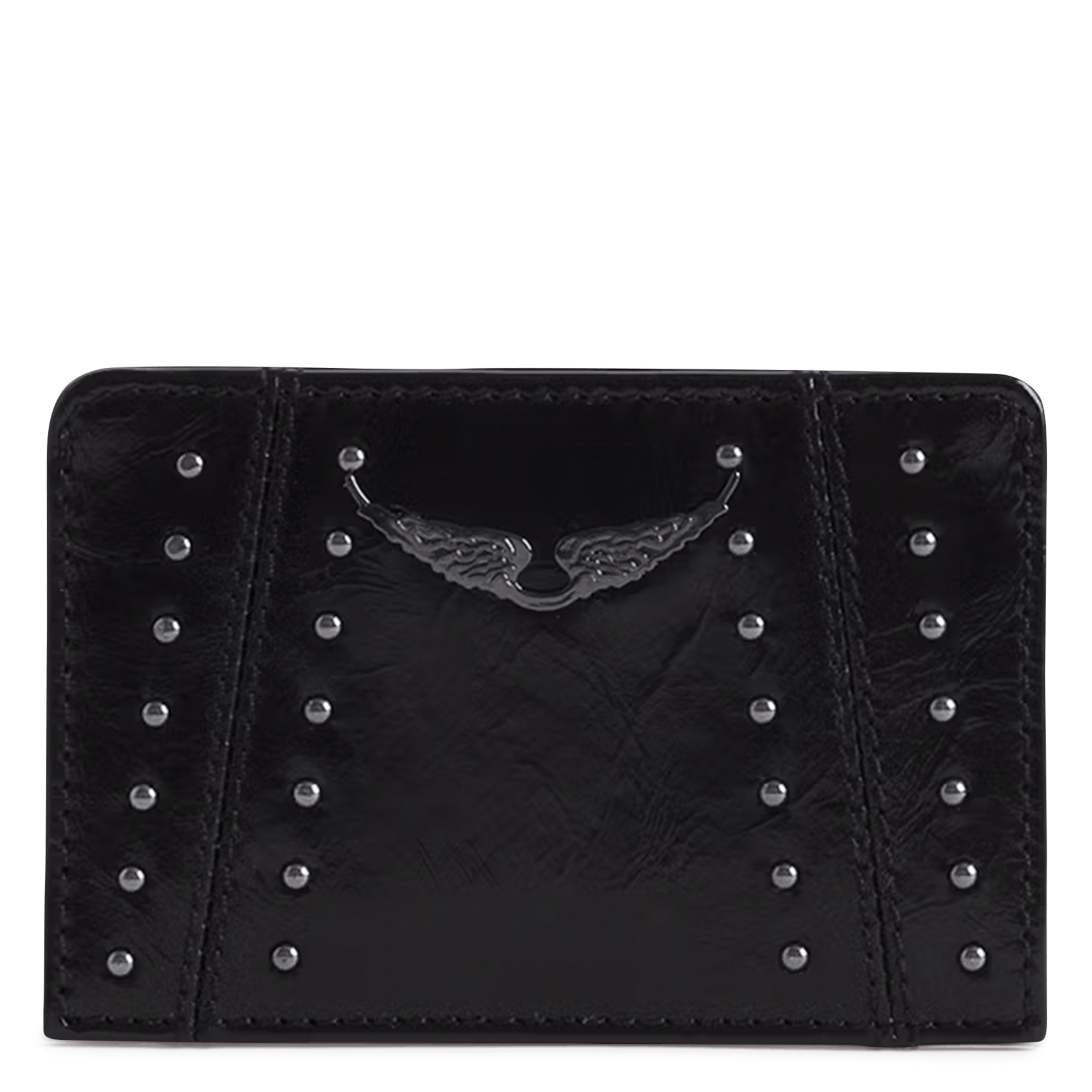 Porte-cartes en cuir zv pass ZADIG&VOLTAIRE Noir