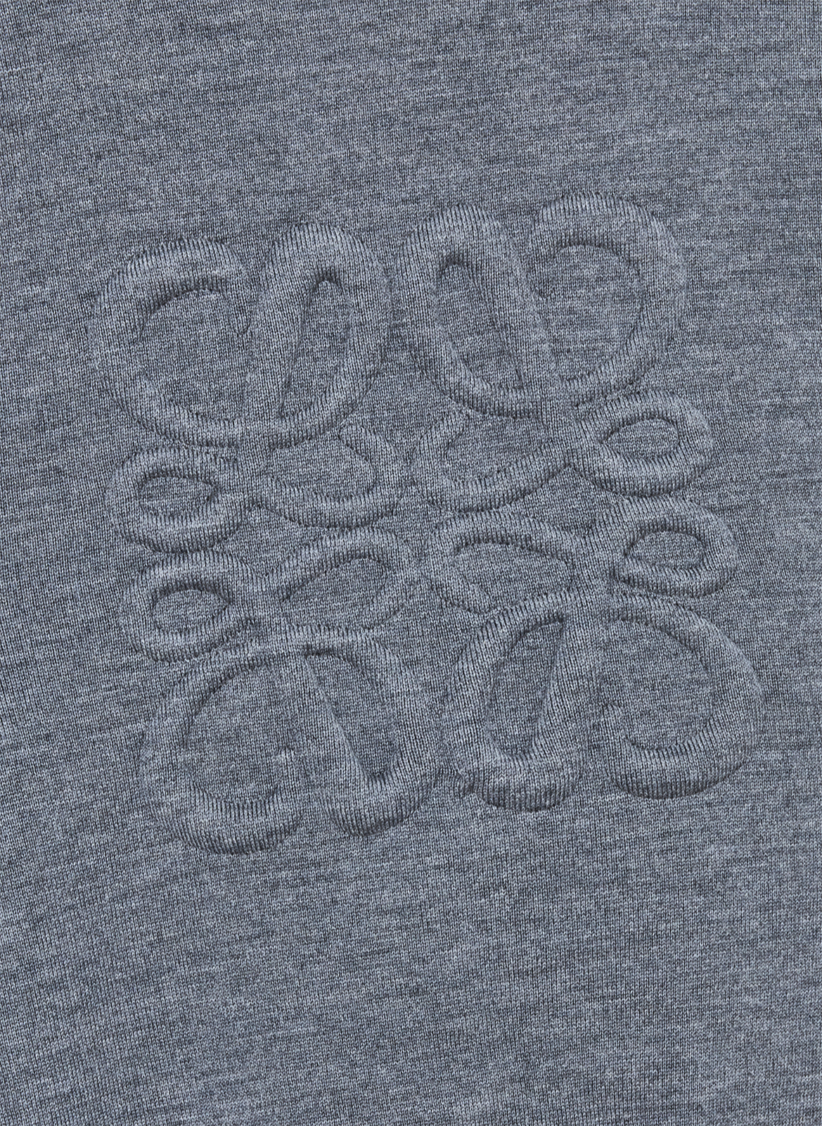 Sweatshirt à capuche zippé Anagram en laine LOEWE Gris