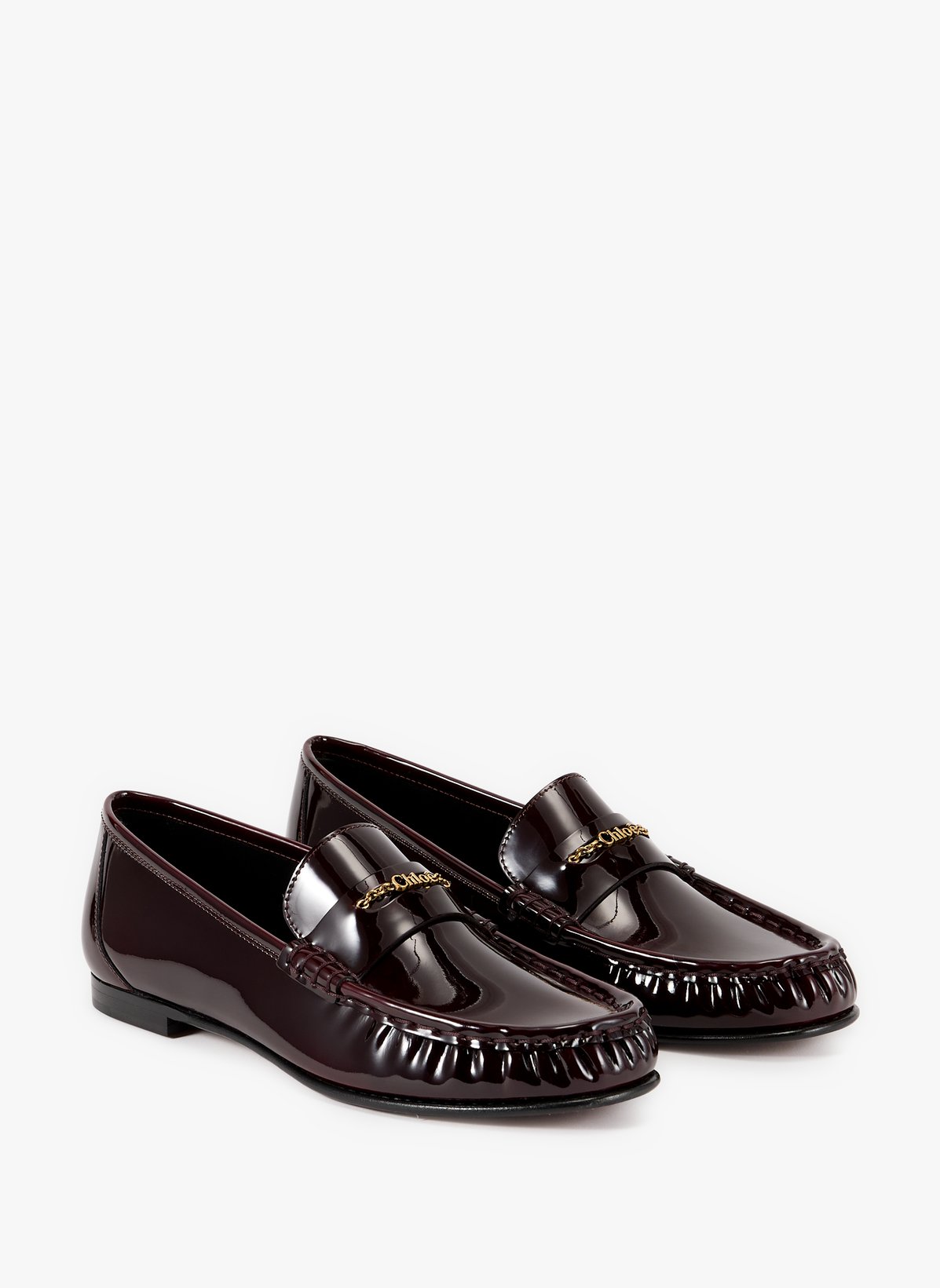 Mocassins Loafers vernis en cuir