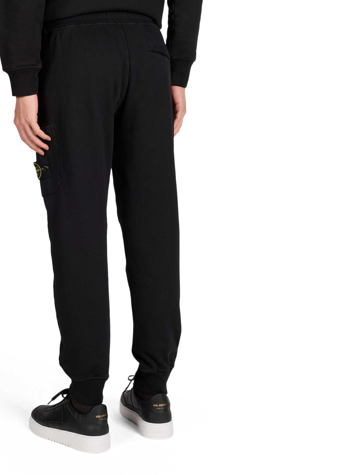 Cotton joggers STONE ISLAND Black