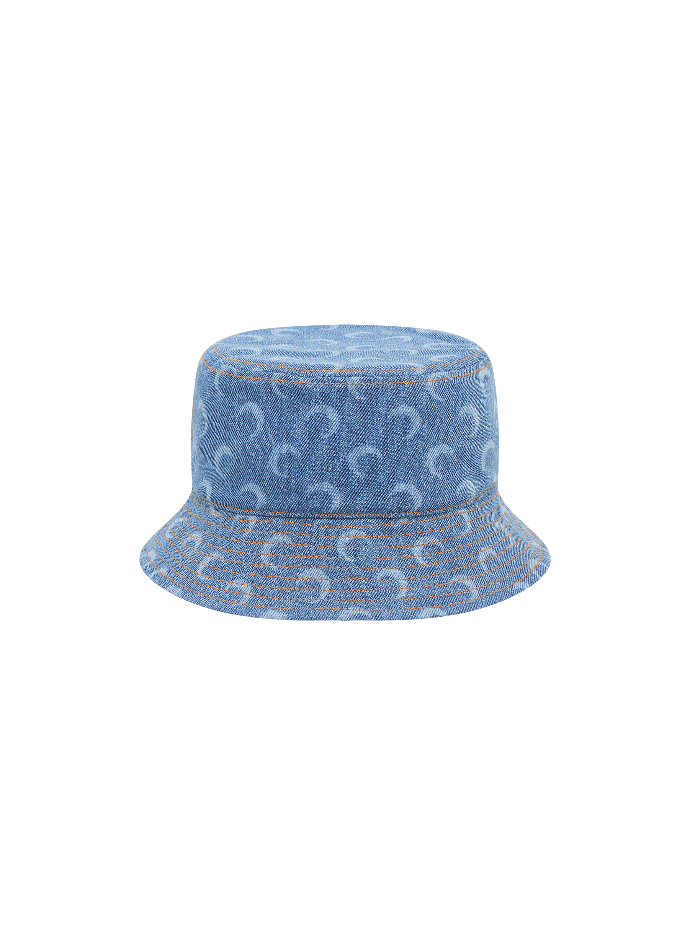 Light blue denim moon bucket hat MARINE SERRE Blue