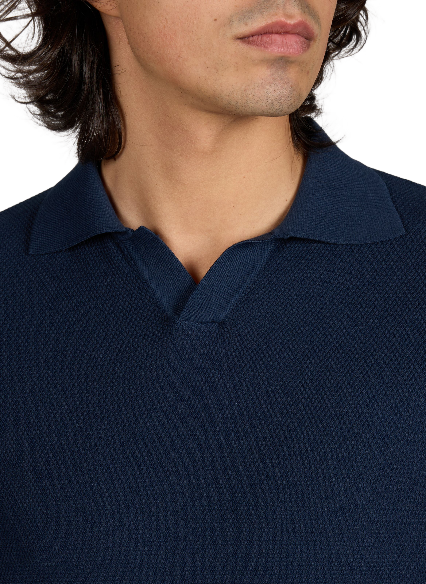 Polo à manches courtes en coton 1789 CALA Bleu