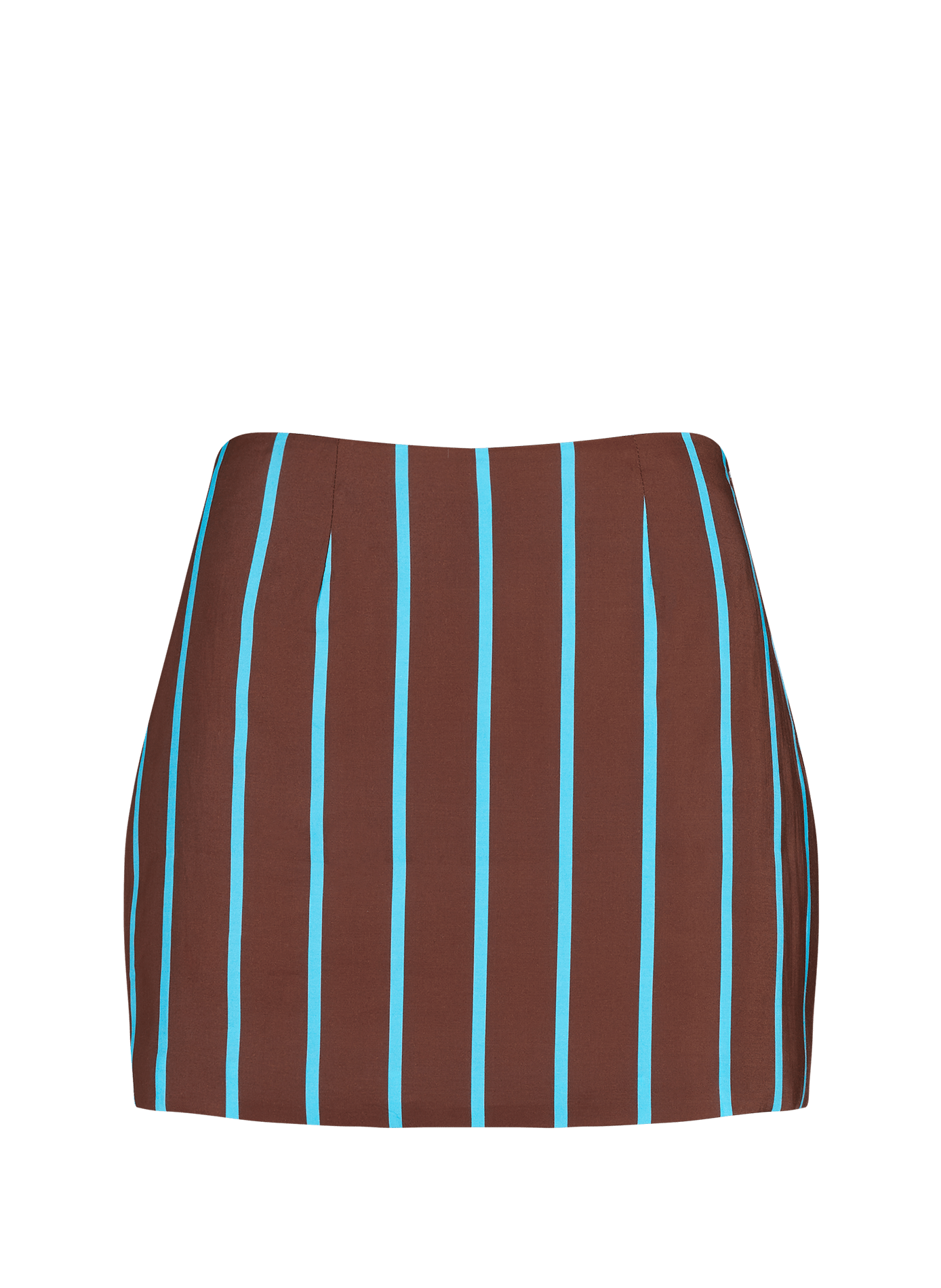 Mini skirt with stripes TOPSHOP Brown