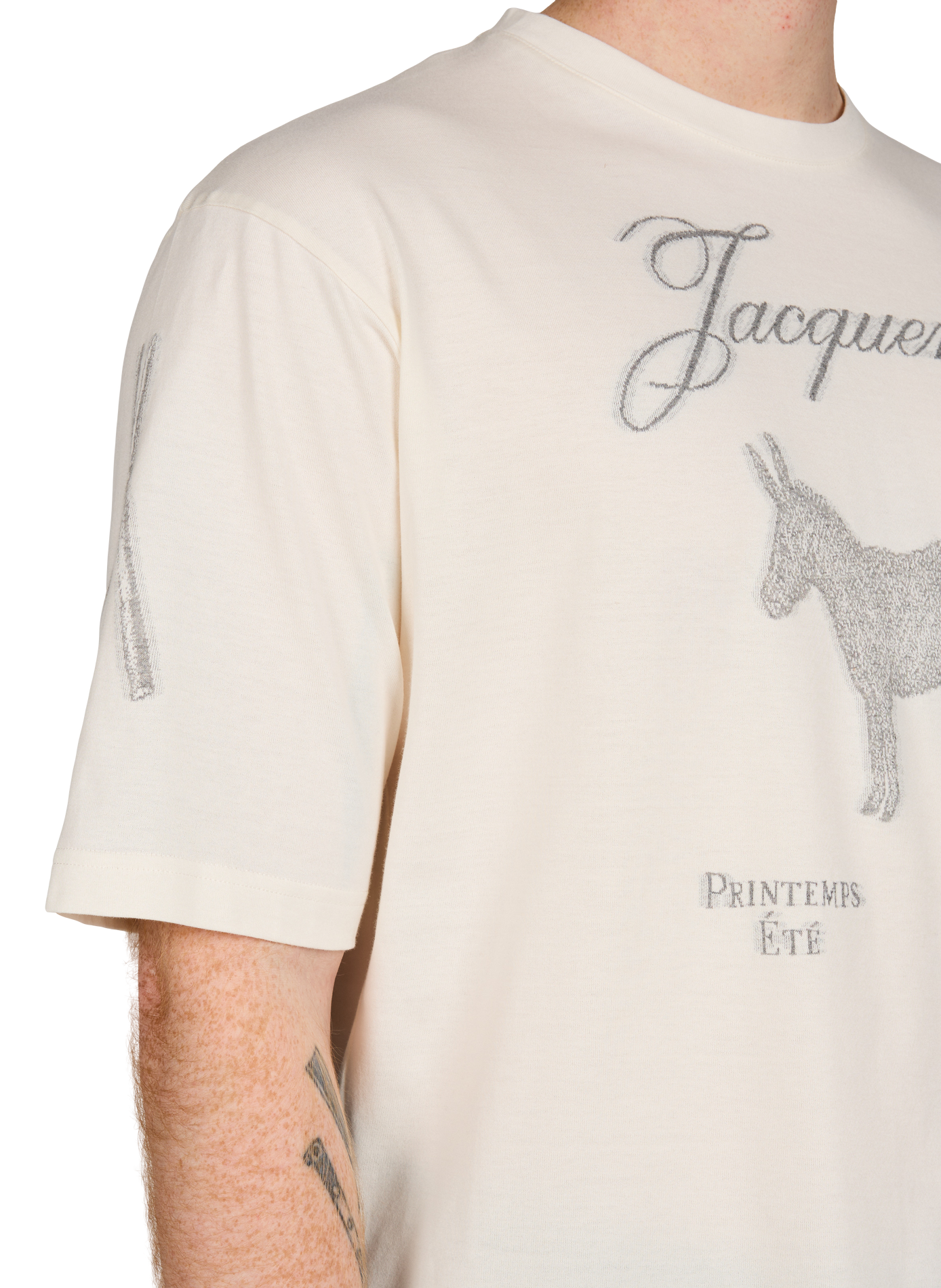 Printed cotton T-shirt JACQUEMUS White