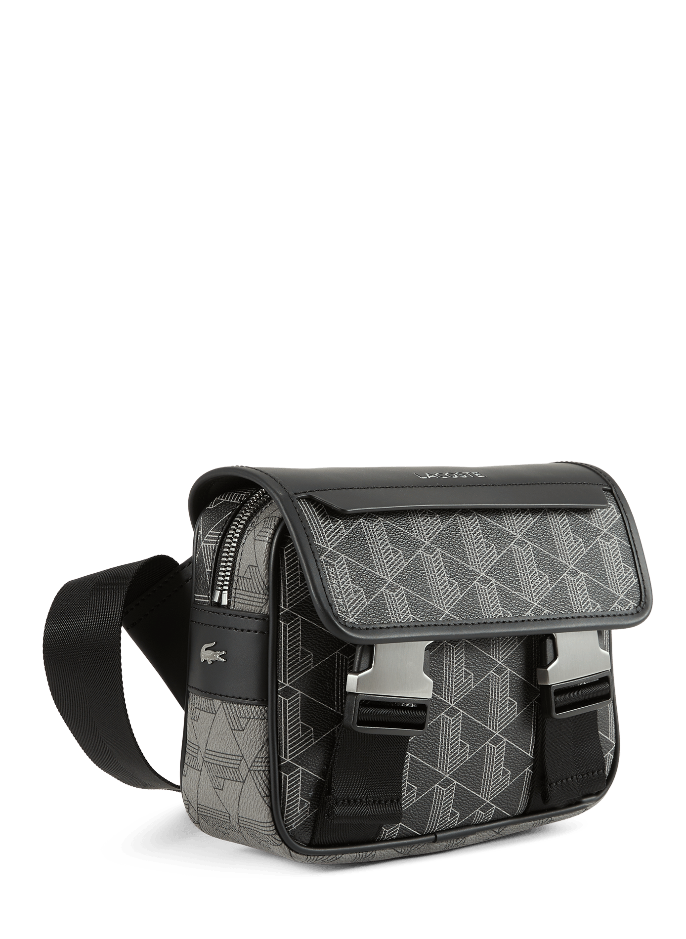 The Blend printed messenger bag LACOSTE Grey