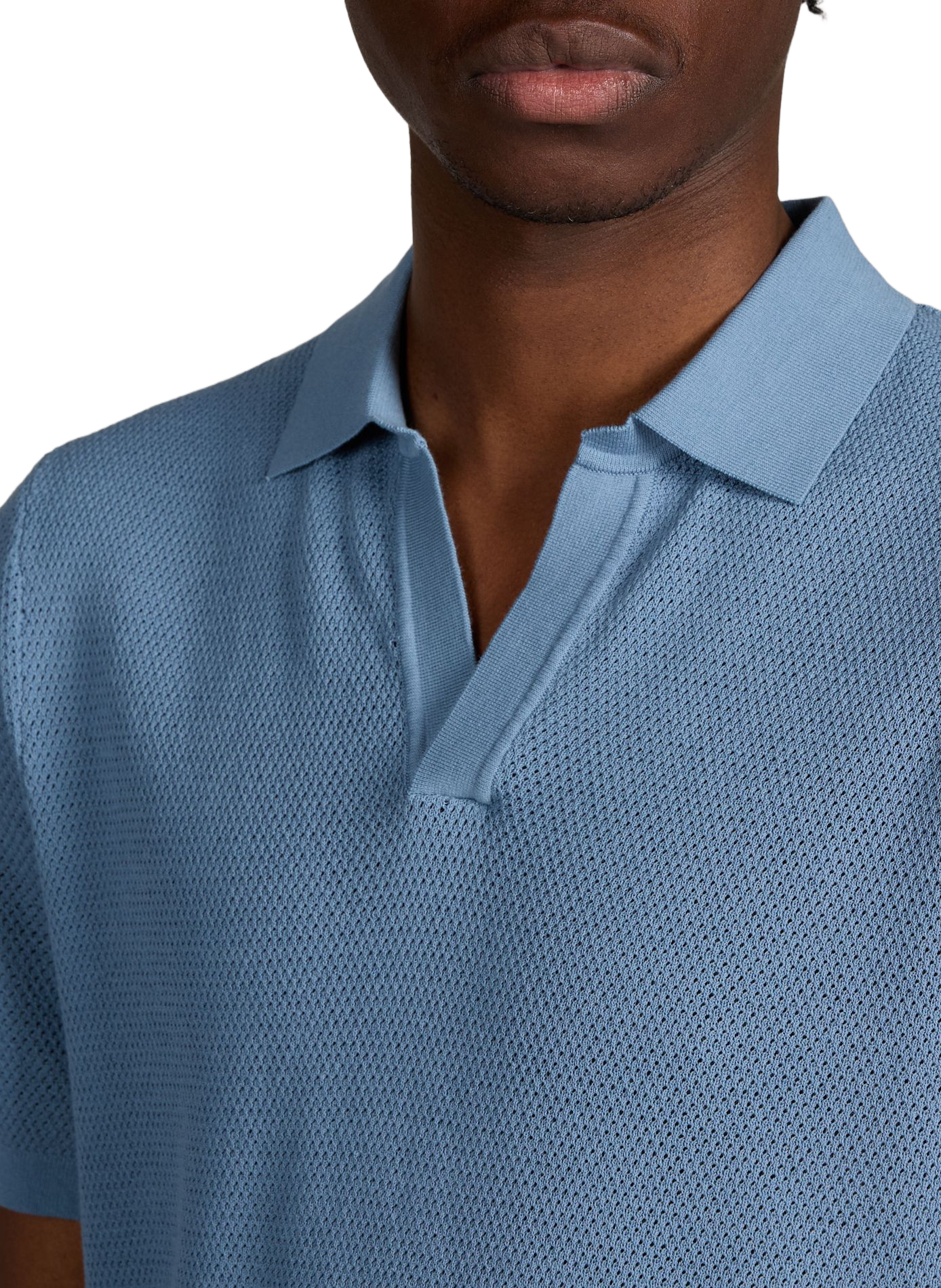 Sloan Mesh Buttonless Cardigan MC2 SAINT BARTH Blue